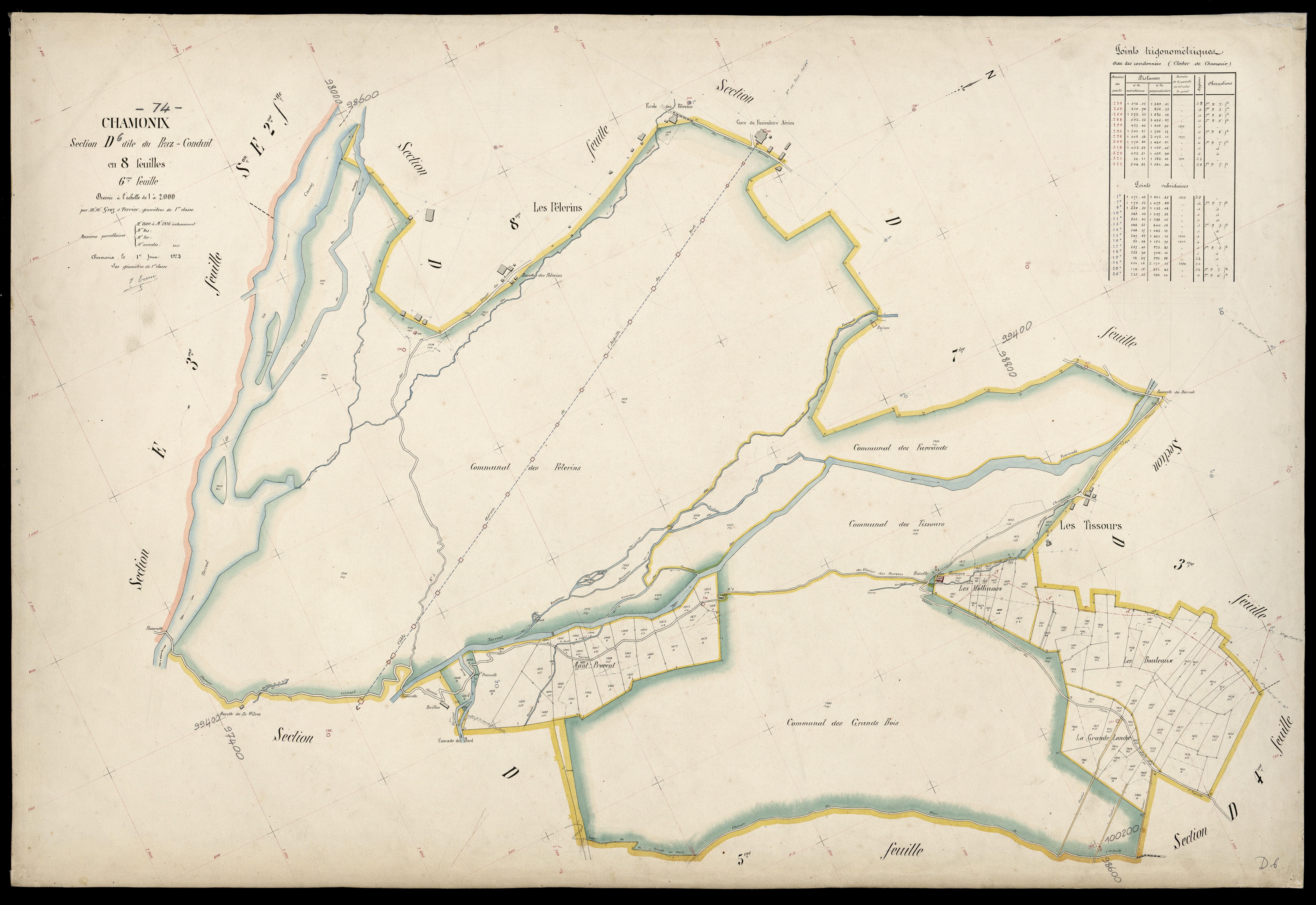 3 P 3 3258 - Feuille n° 7, parcelles n° 1937 à 2191 - 1er juin 1923