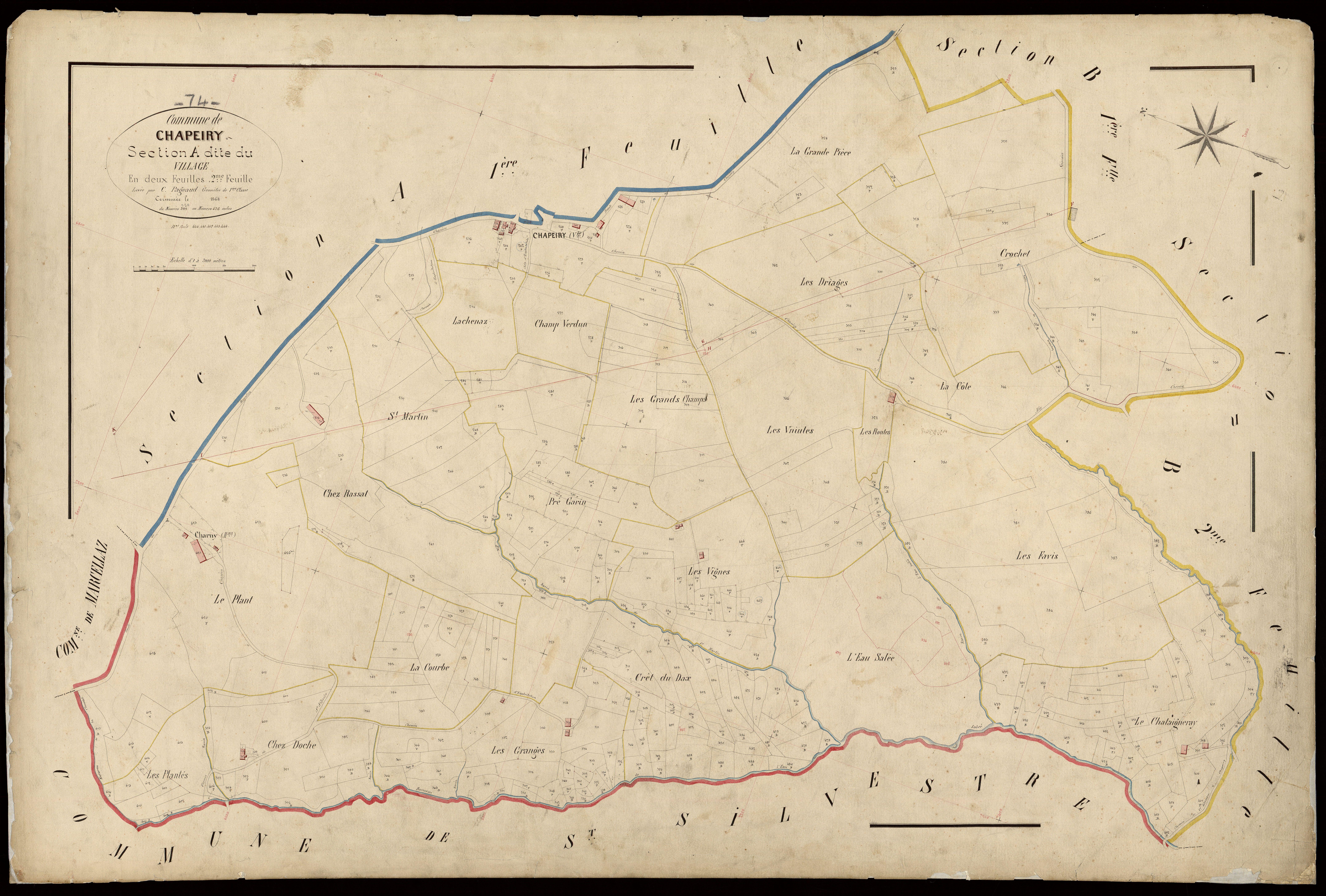Section B : Moulins - 1864