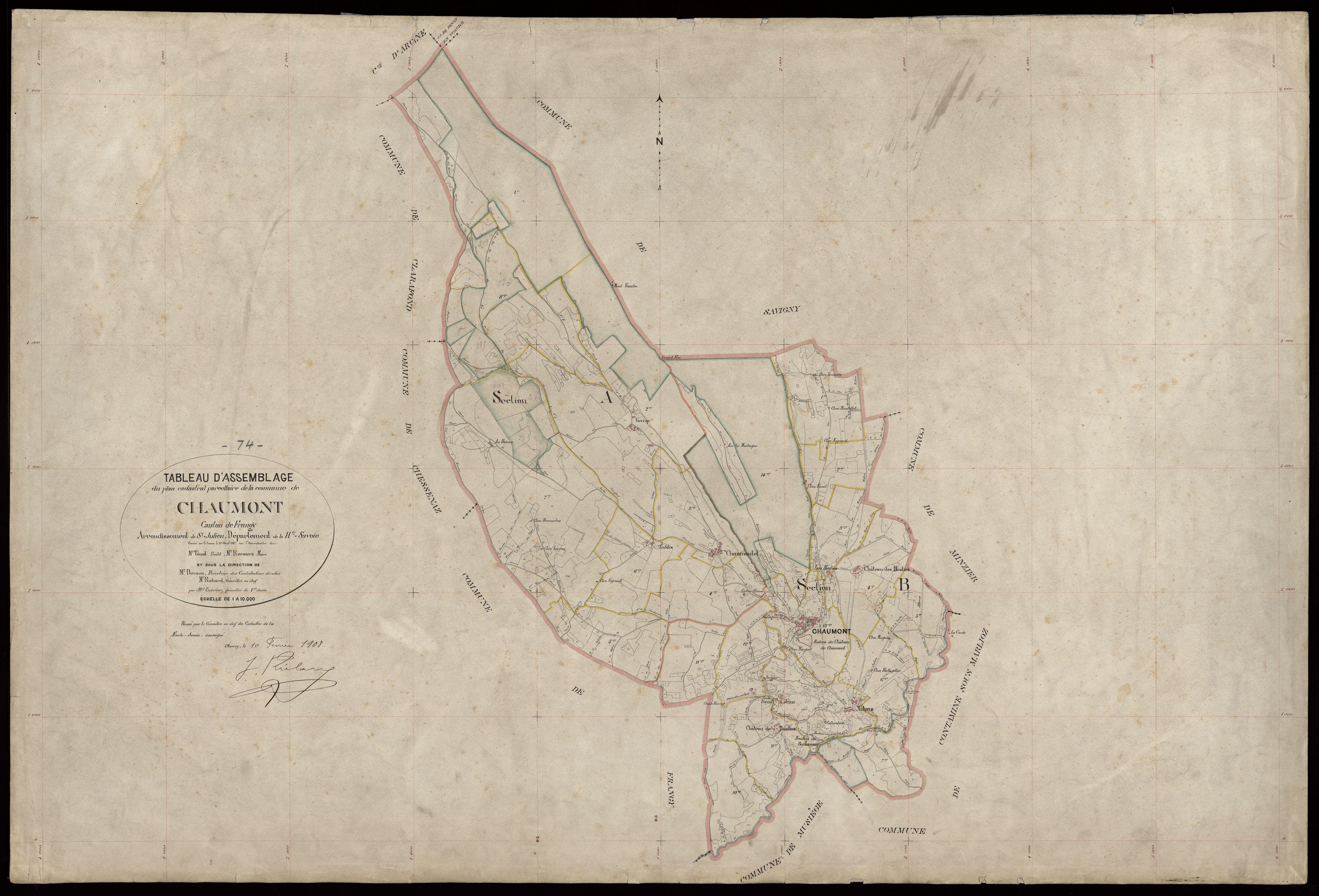 Plan parcellaire - 1907