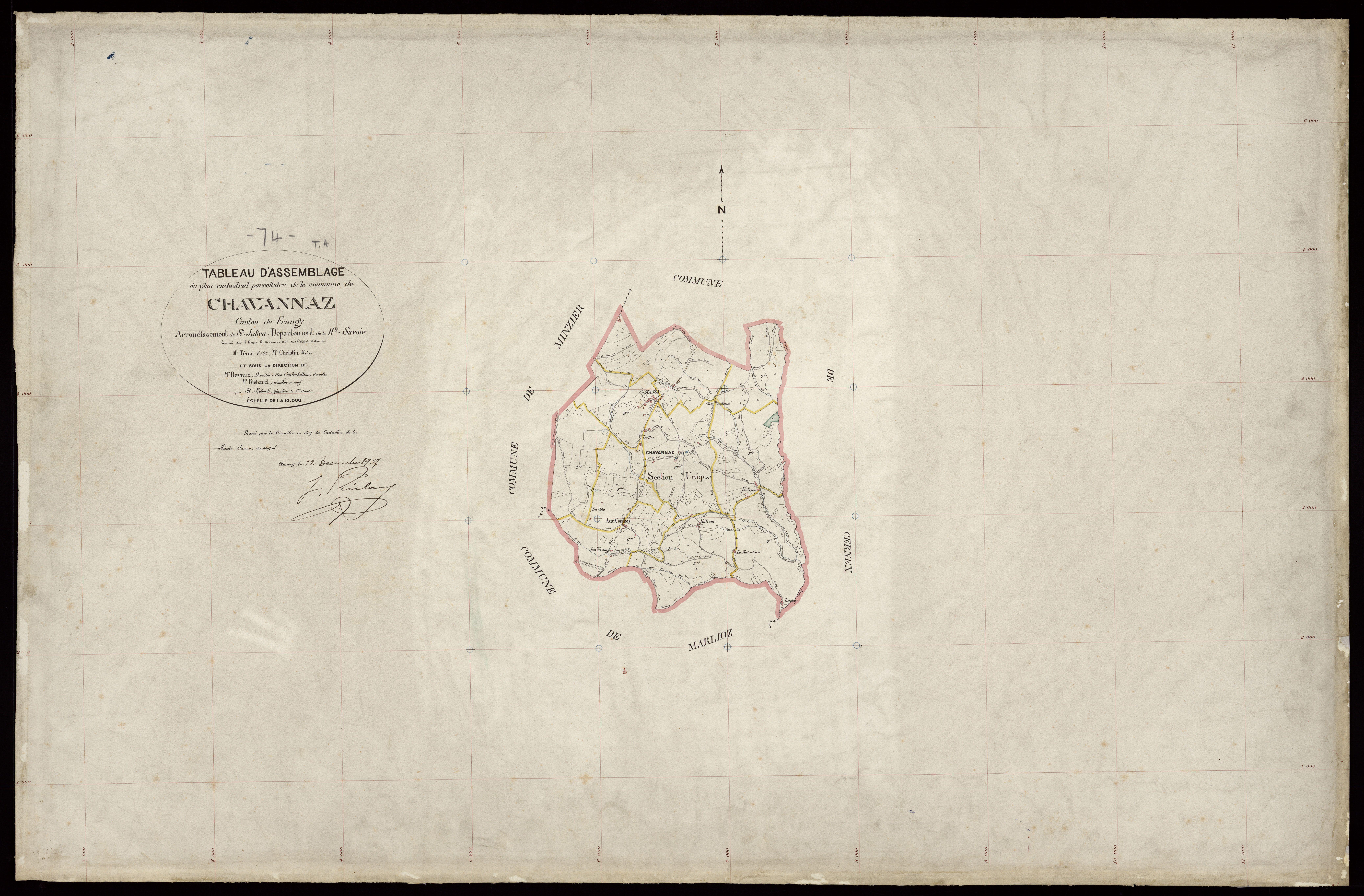 Plan parcellaire - 1907