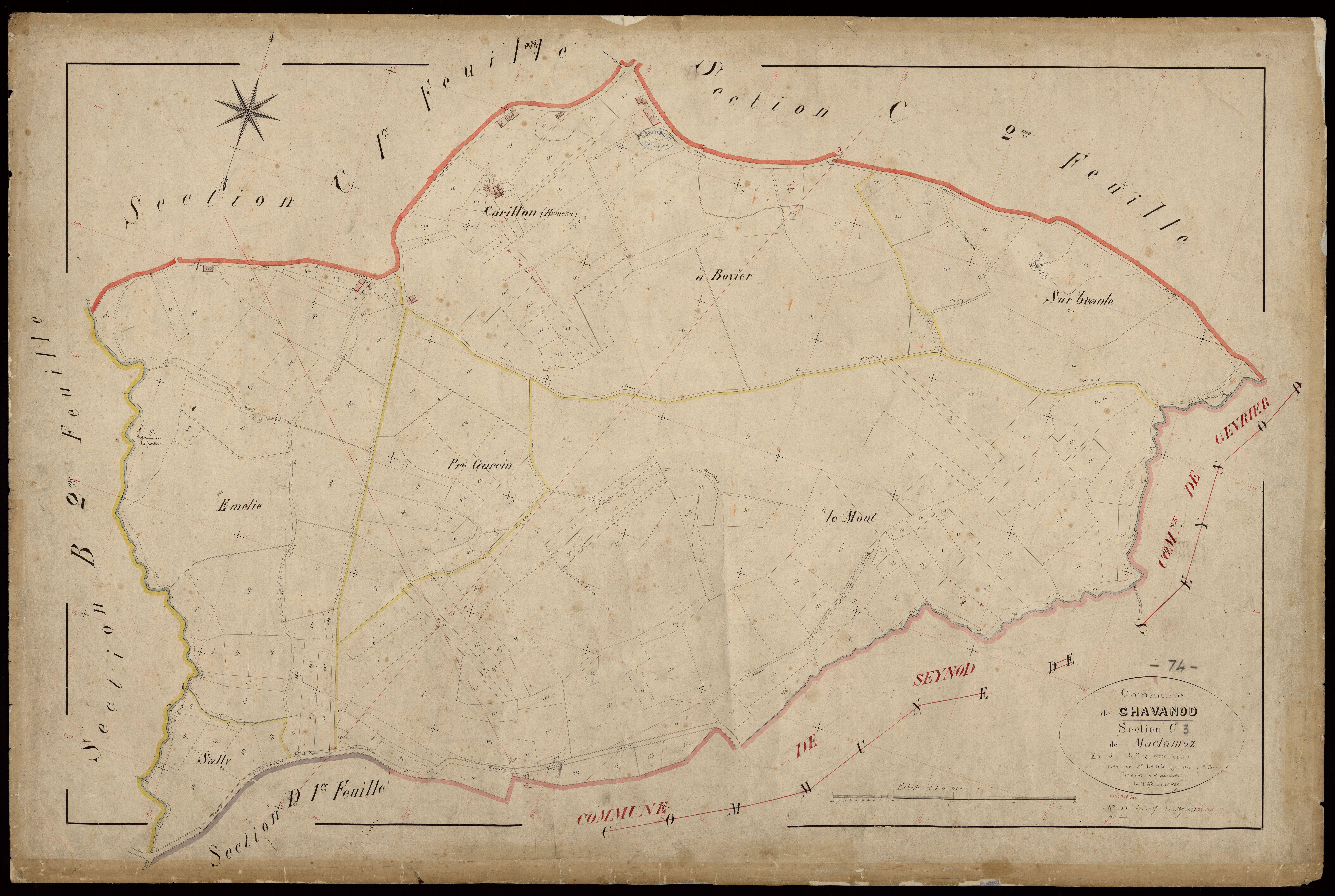 Section D : Corbier - 1865