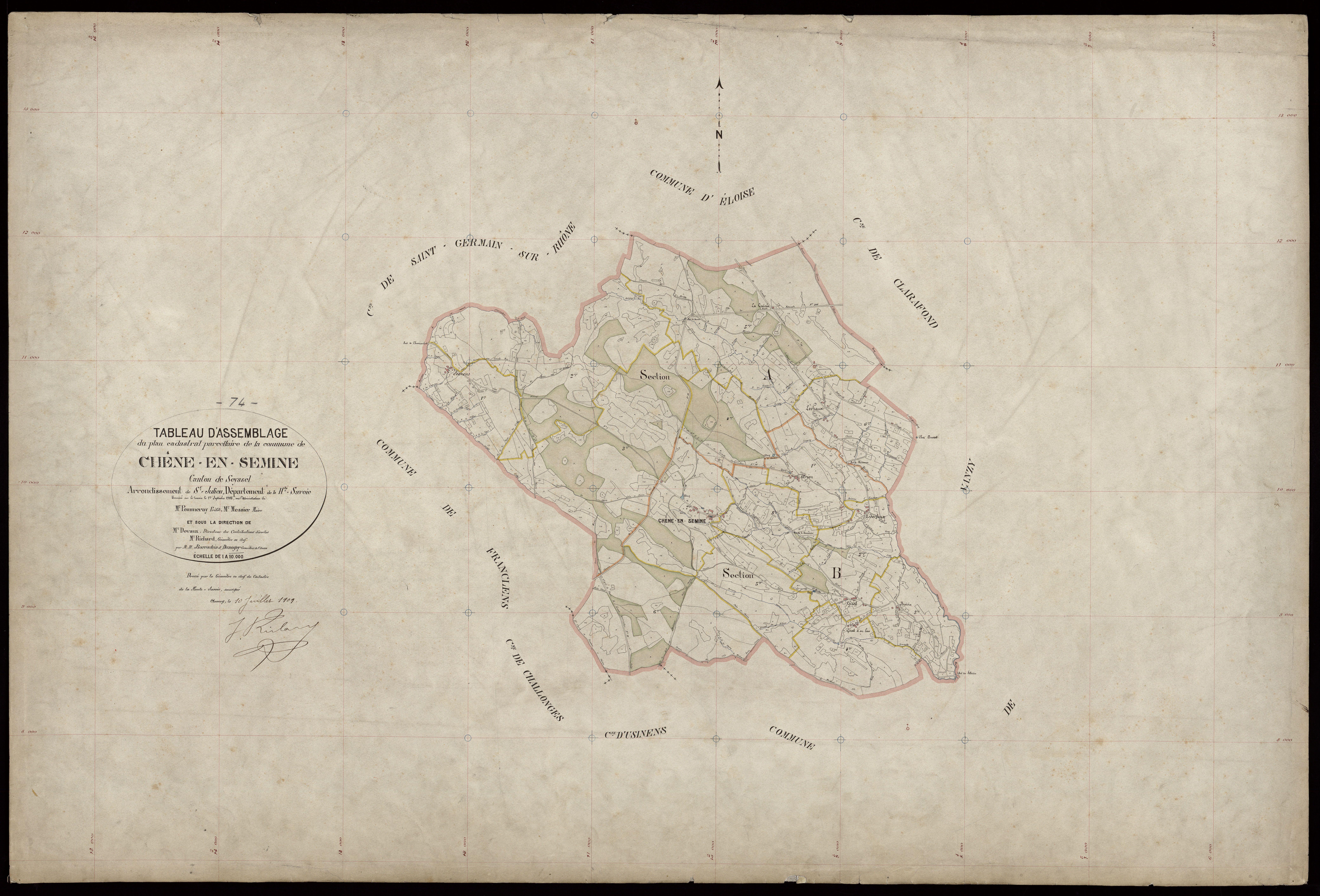 Plan parcellaire - 1908