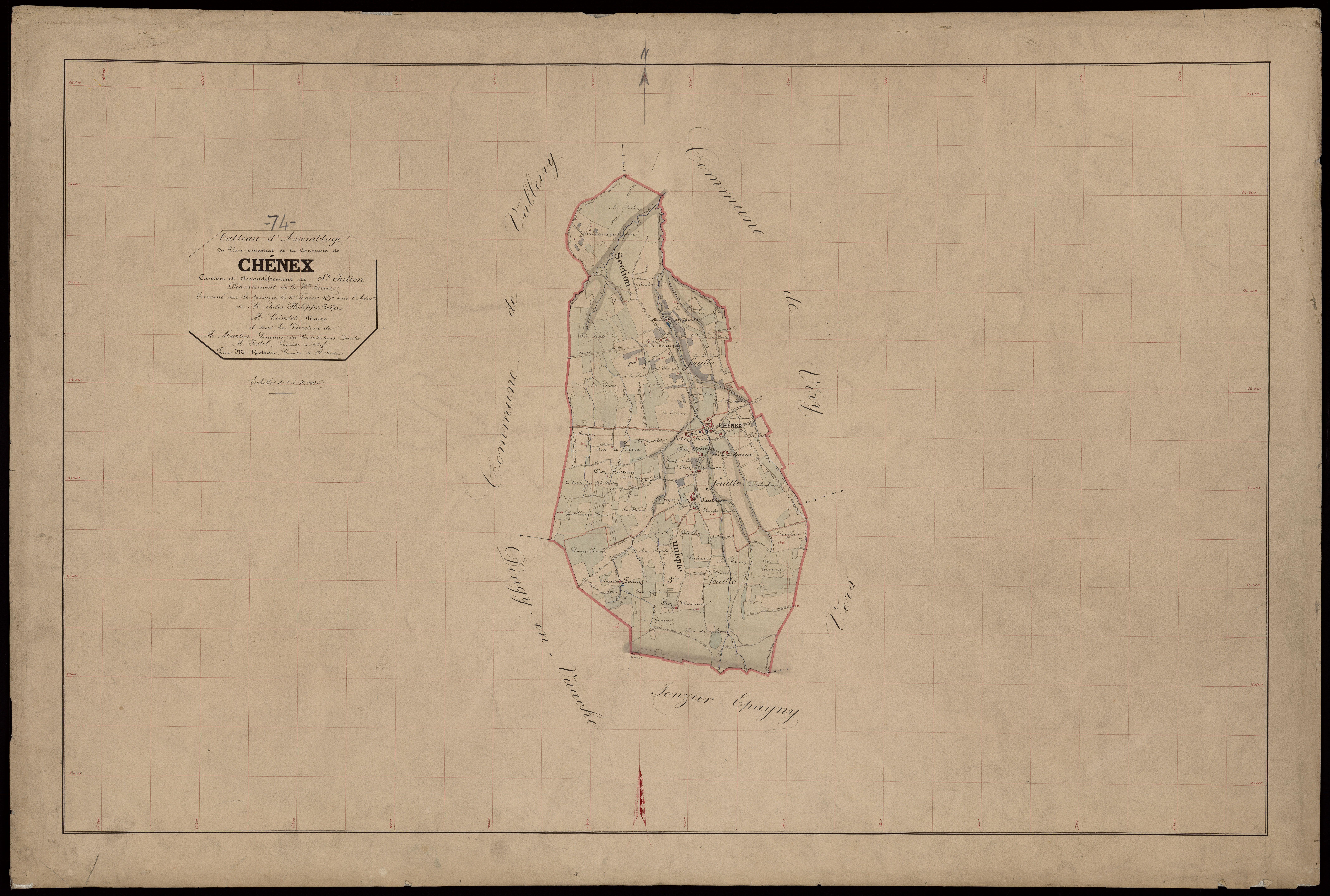 Plan parcellaire - 1871