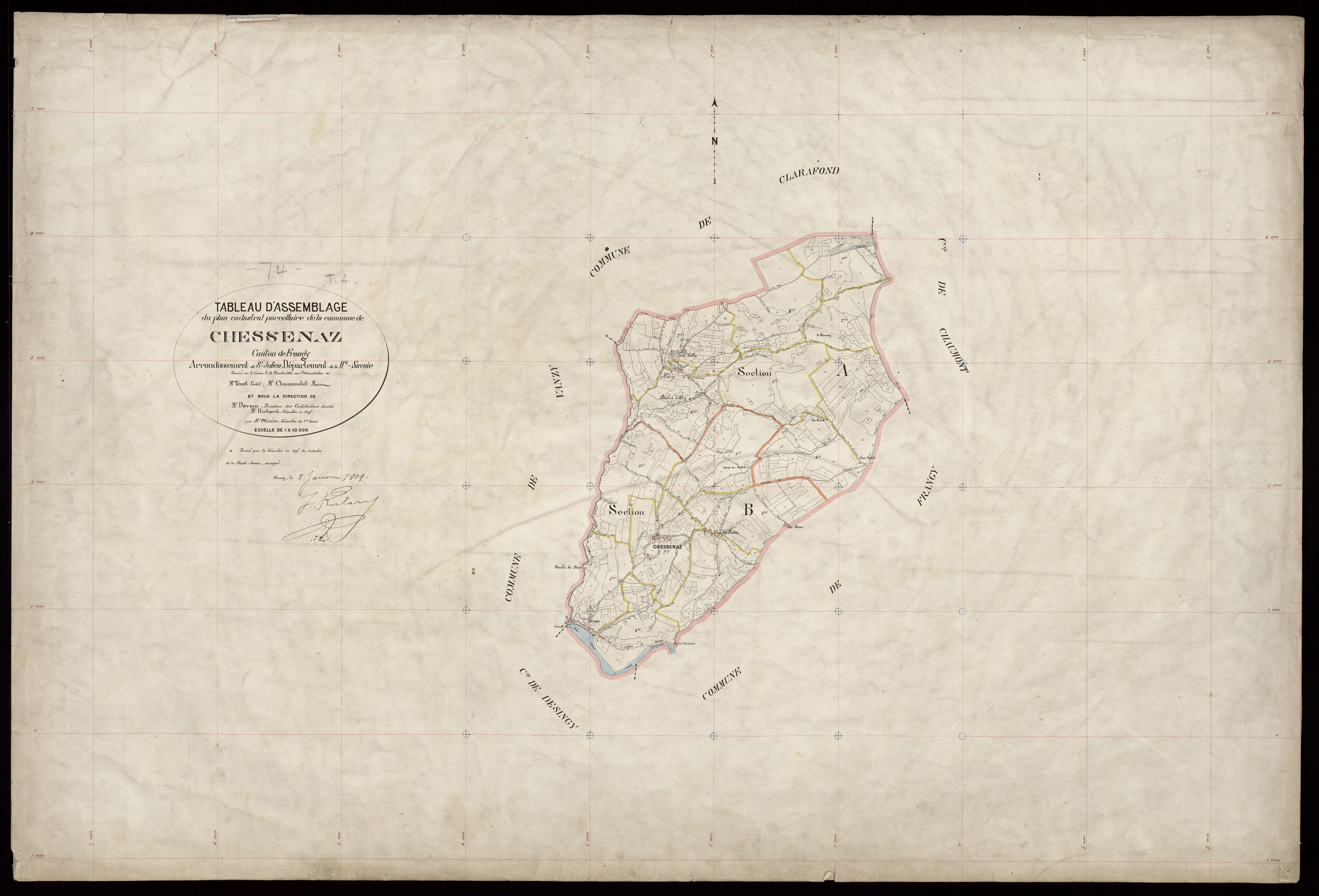Plan parcellaire - 1907