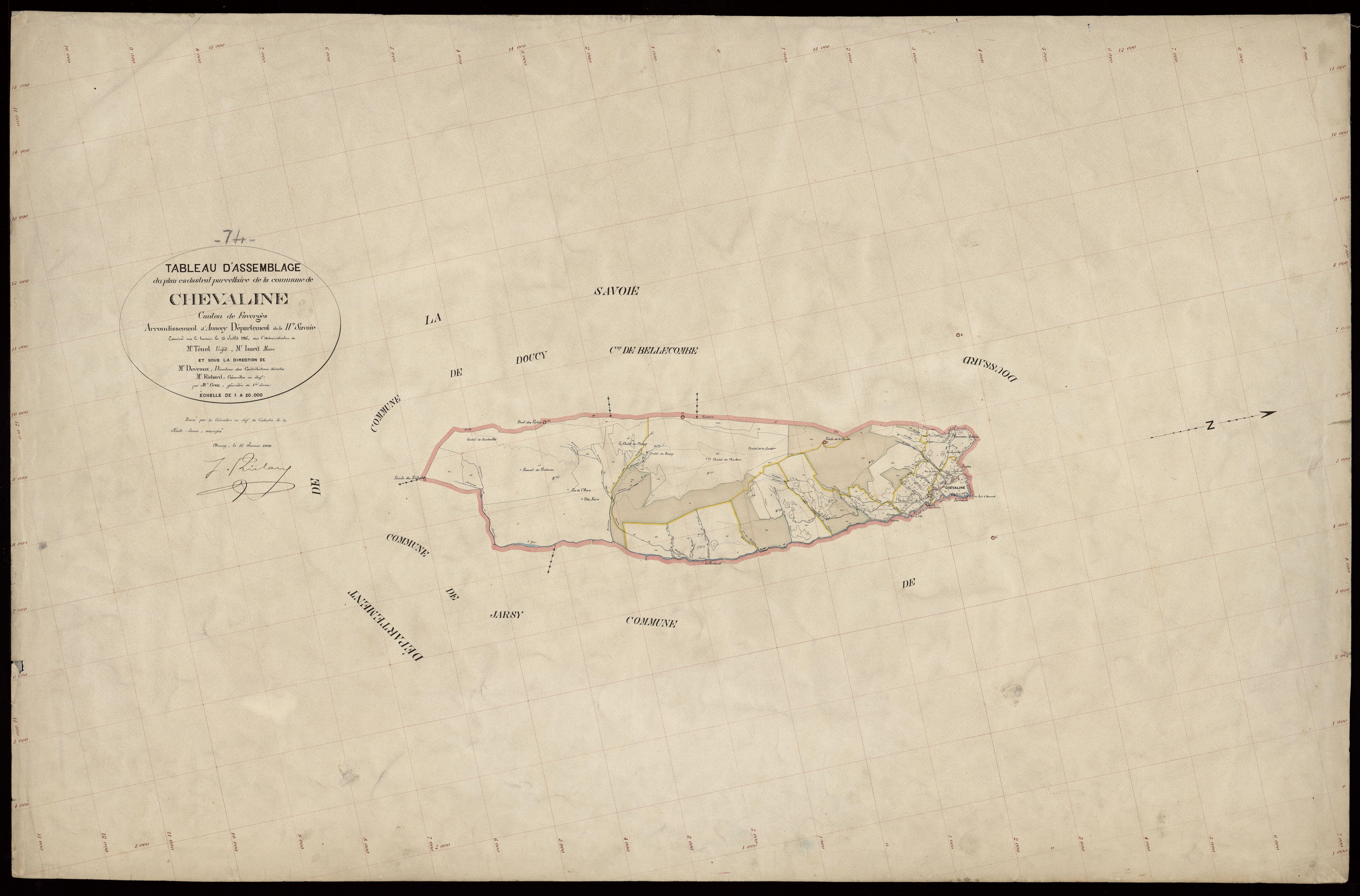 Plan parcellaire - 1905
