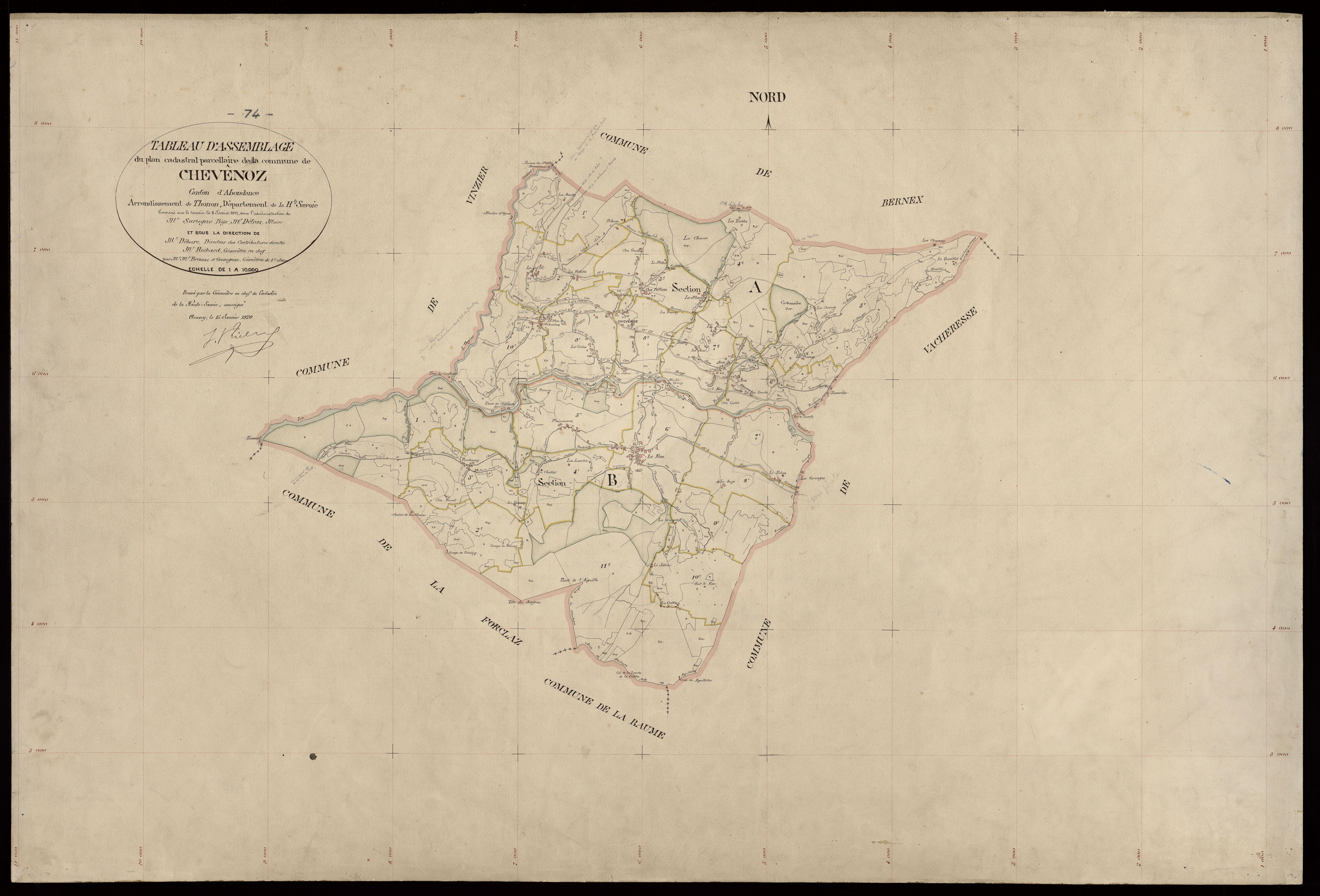 Plan parcellaire - 1917
