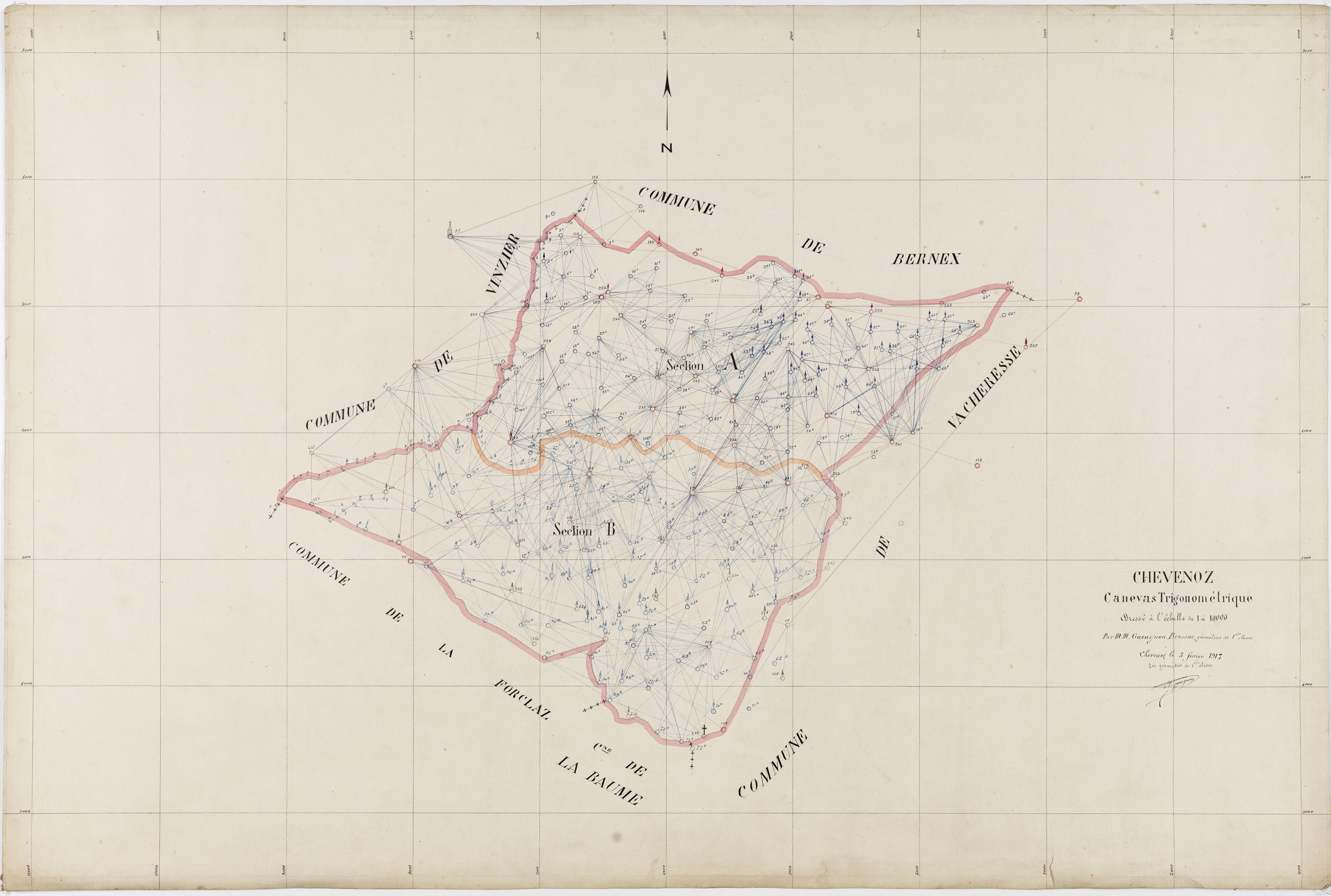 Tableau d'assemblage - 1917