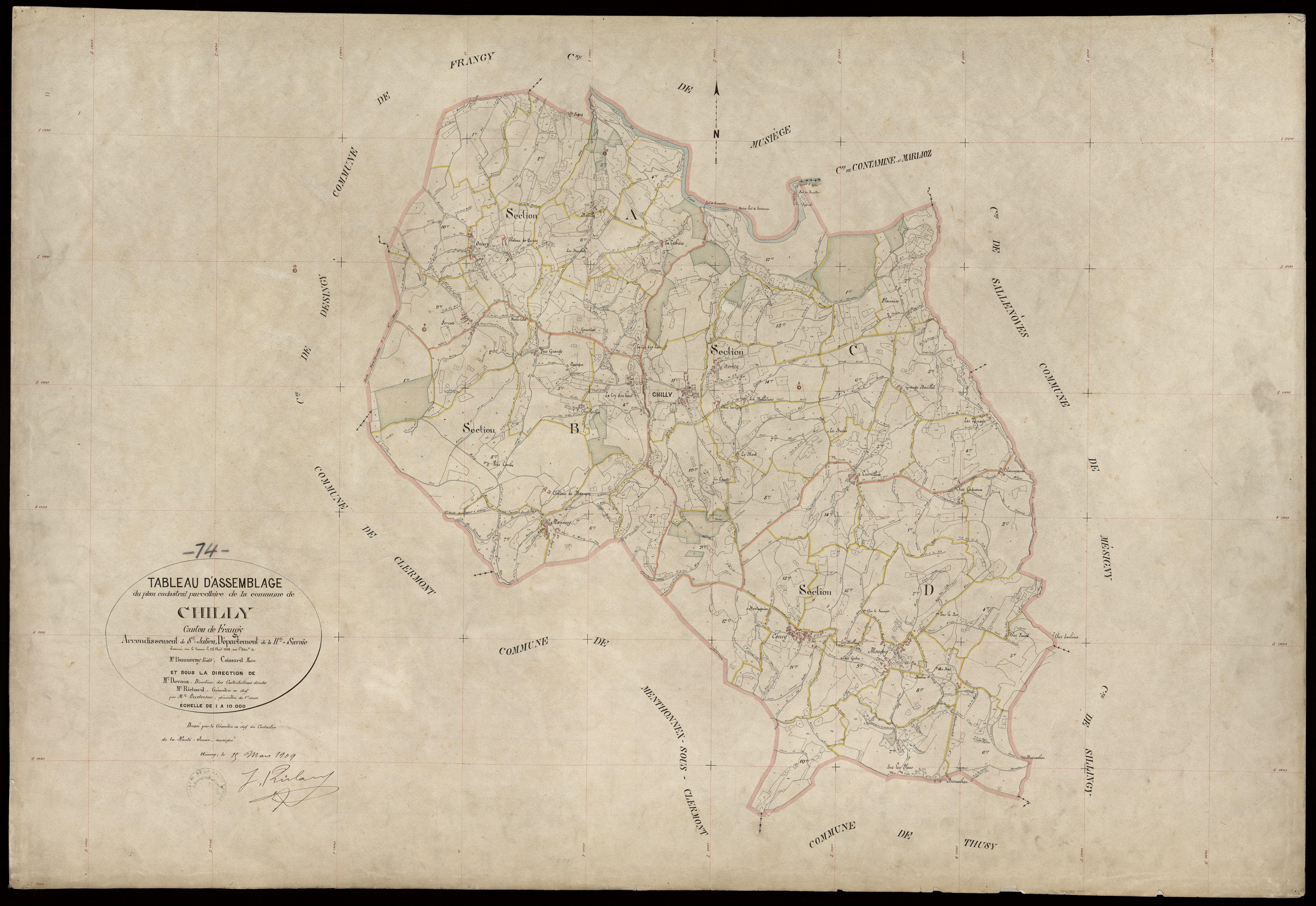 Plan parcellaire - 1908