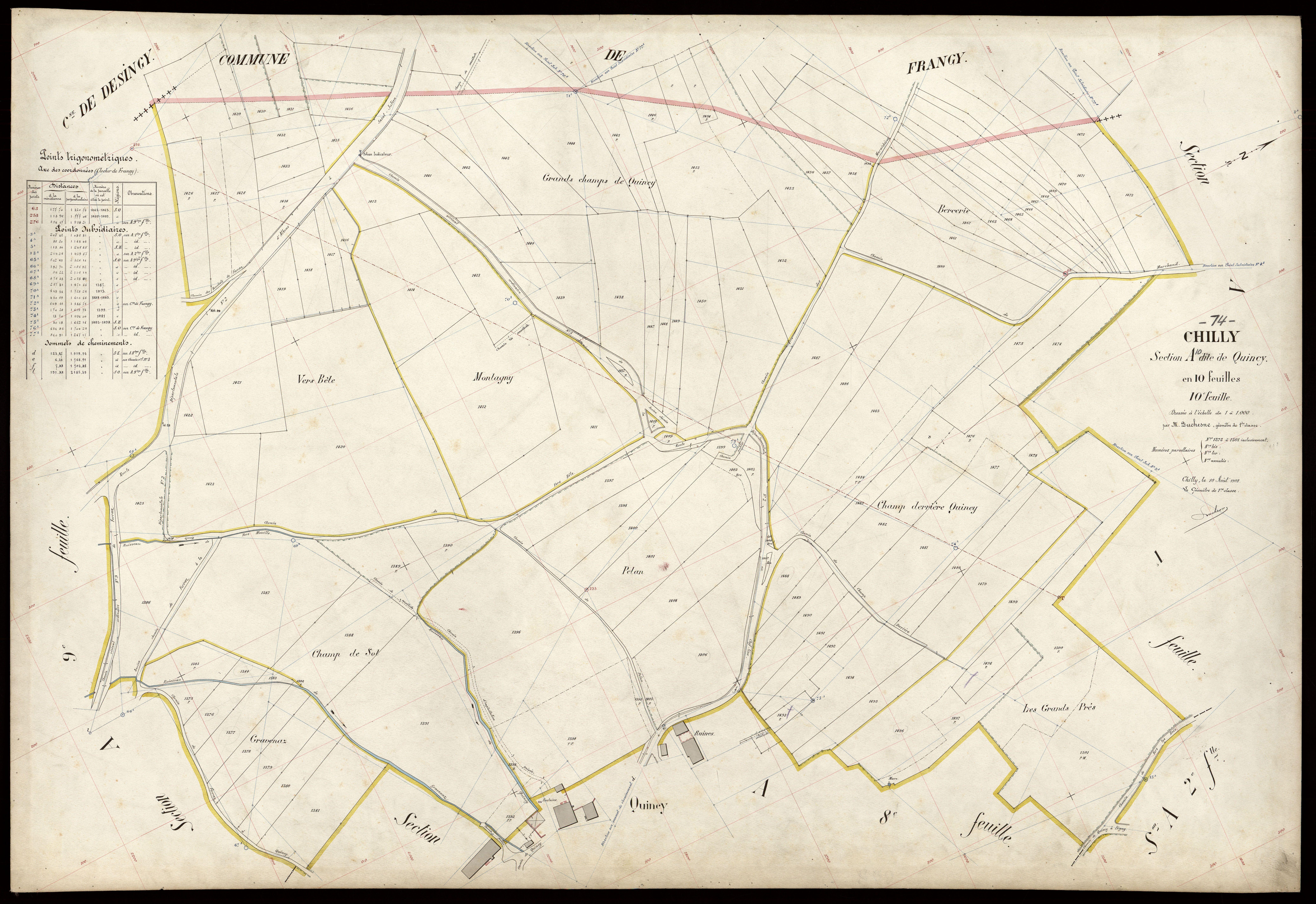 Section B : Mannecy - 1908