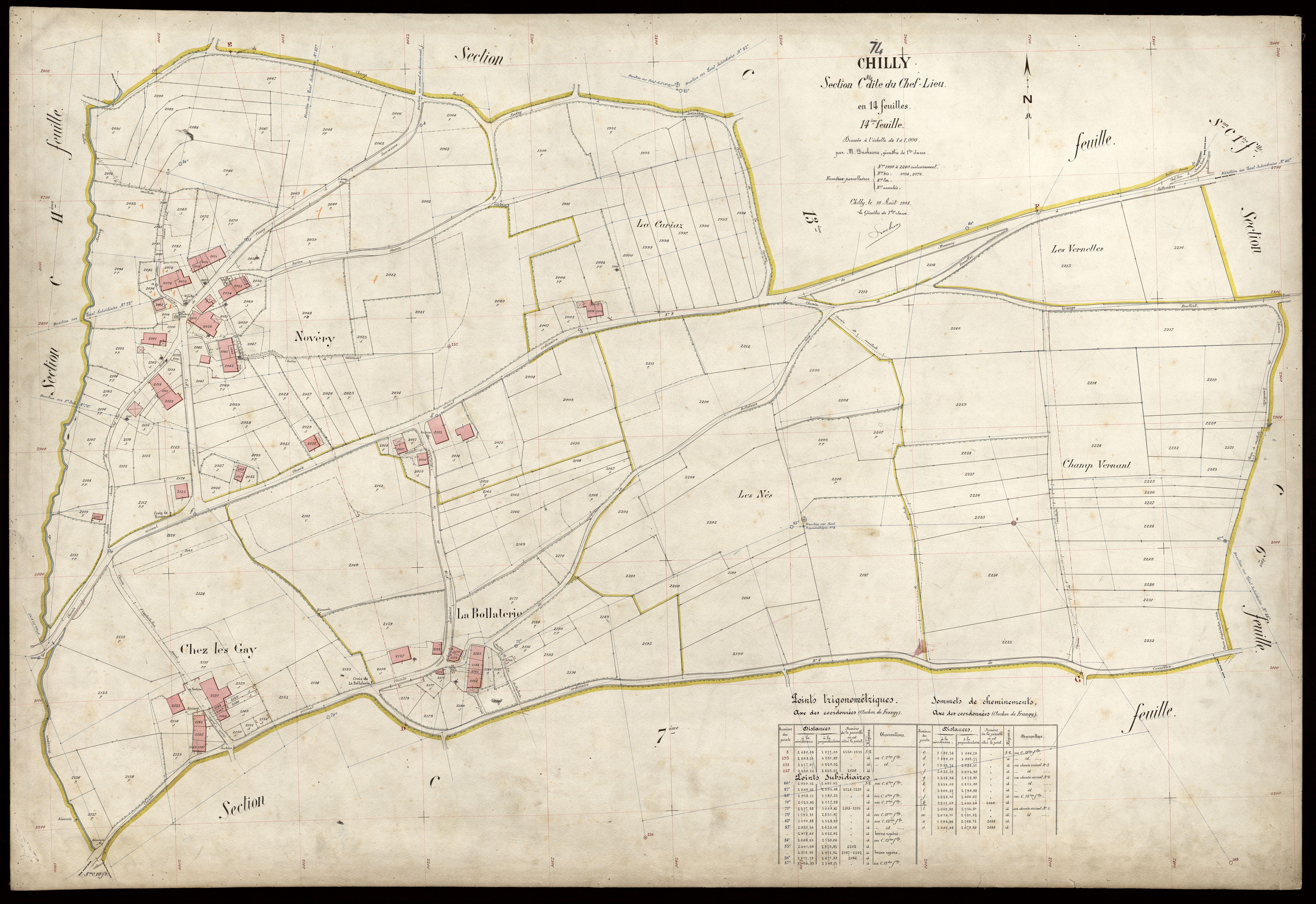 Section D : Mougny - 1908