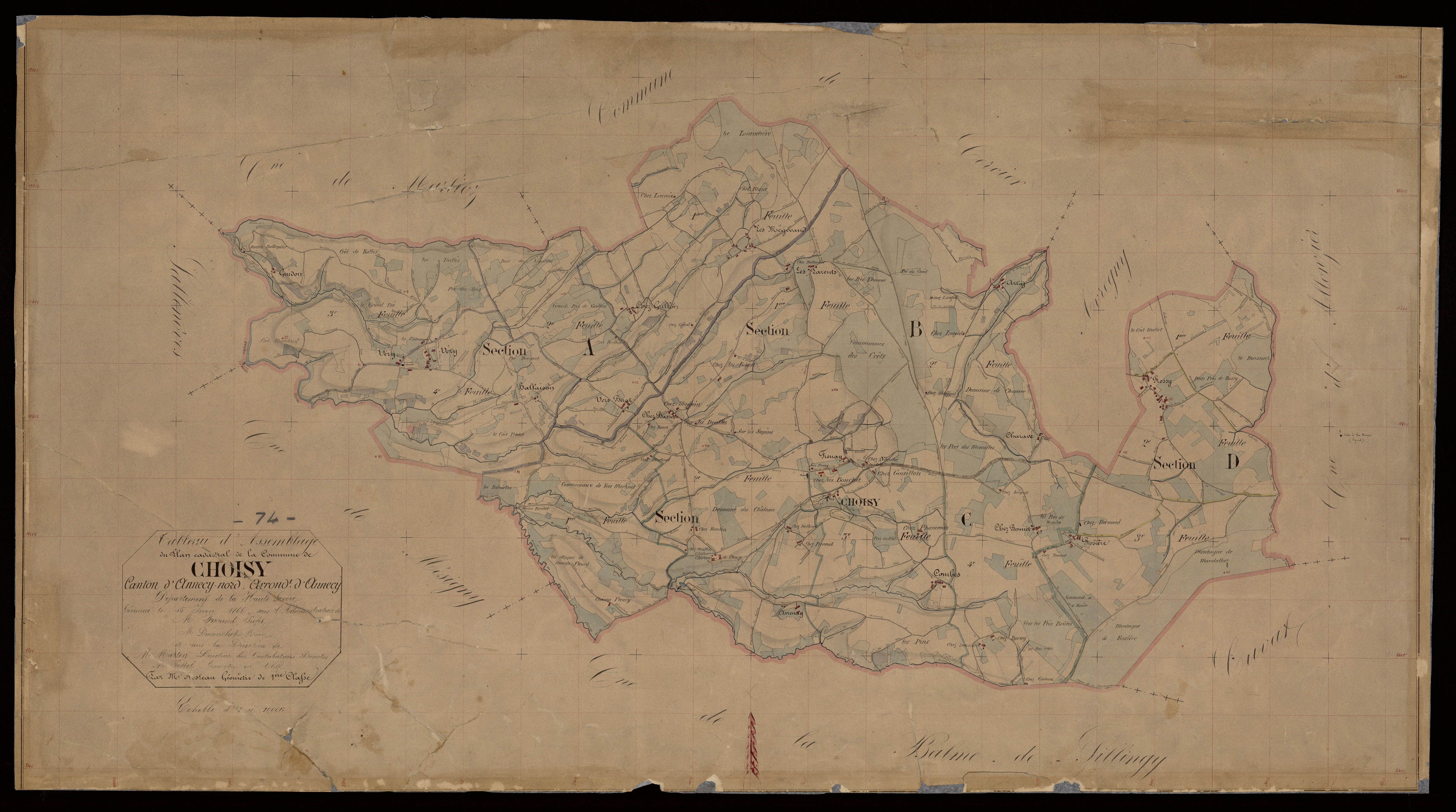 Plan parcellaire - 1866