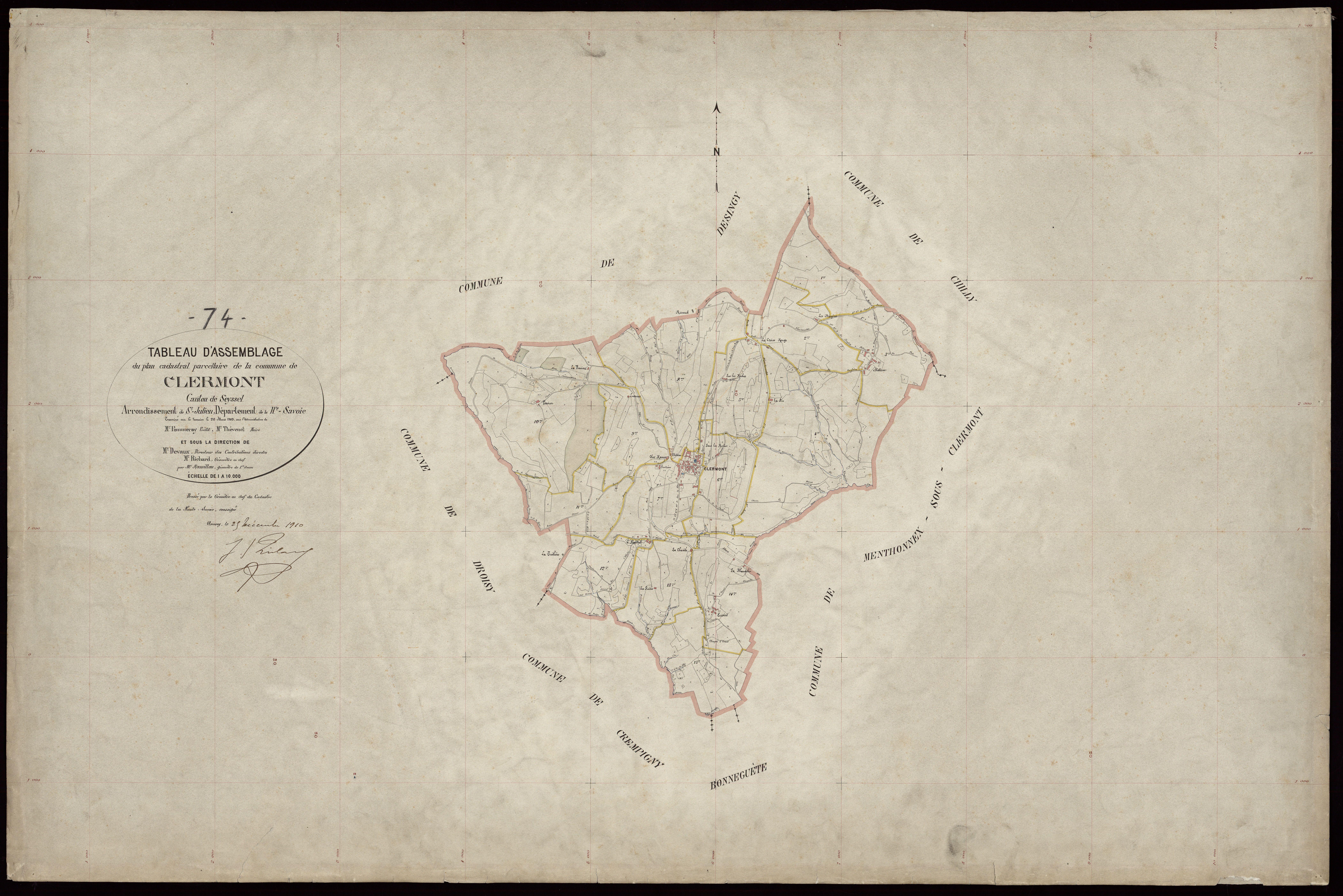 Plan parcellaire - 1909