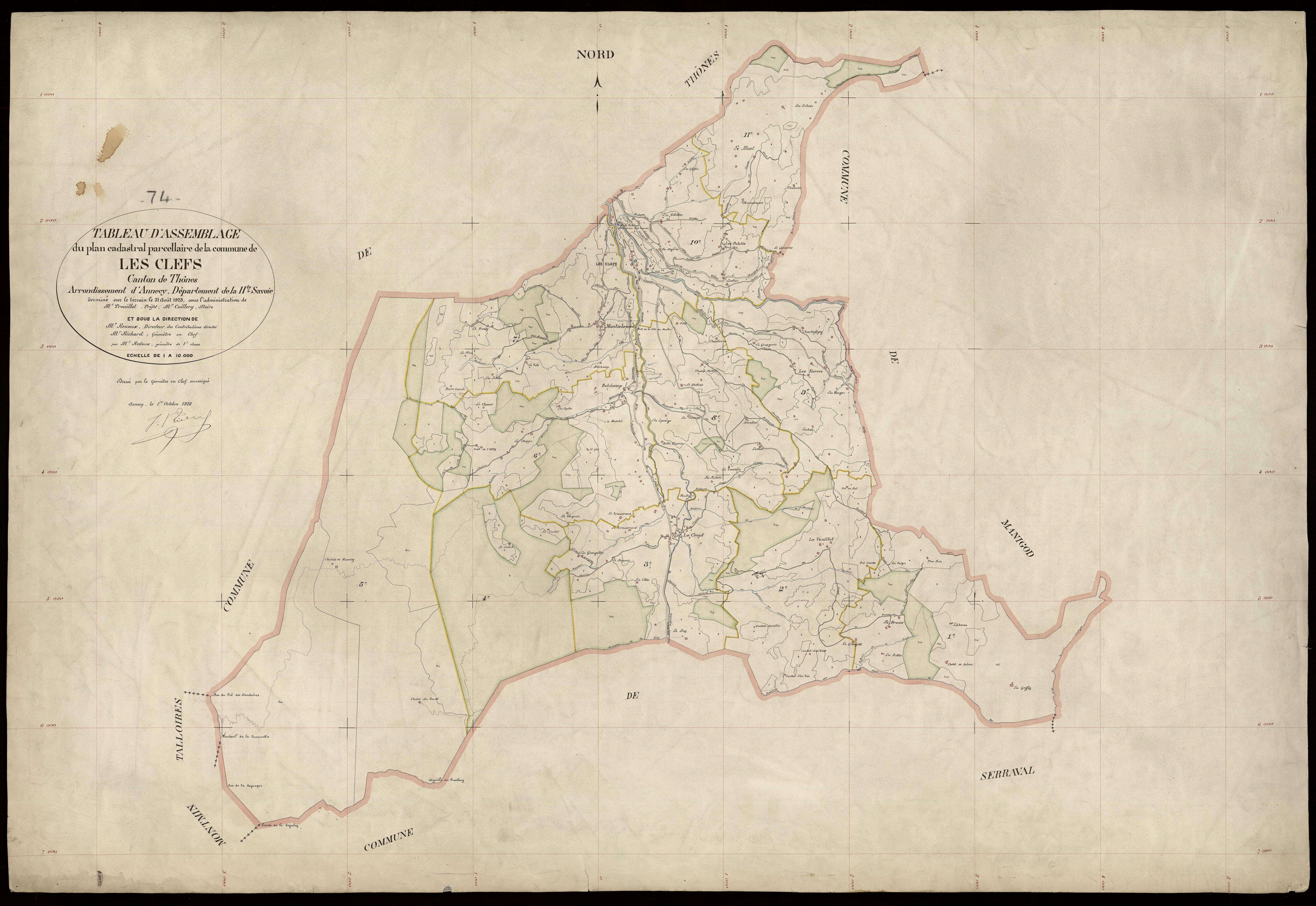 Plan parcellaire - 1923