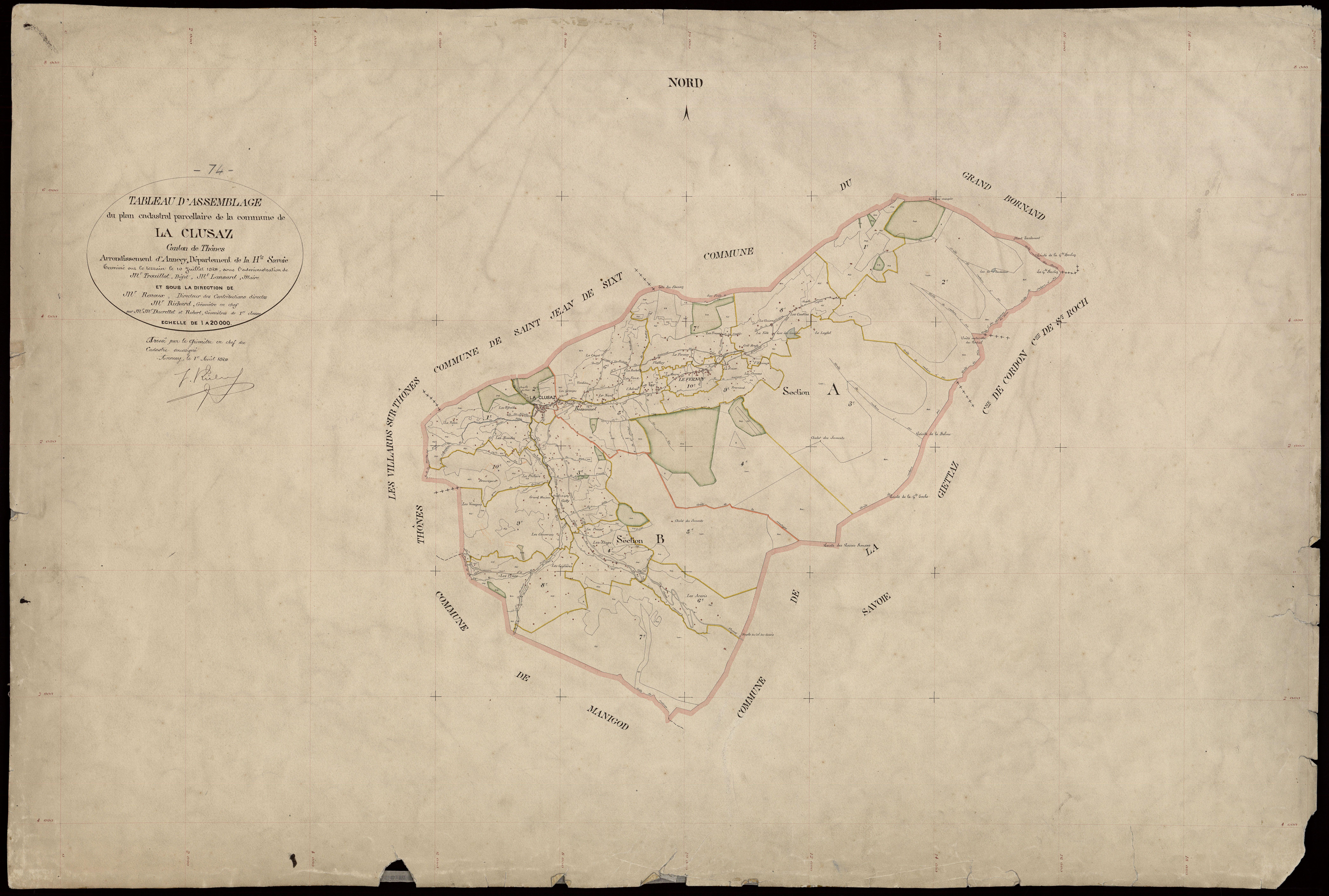 Plan parcellaire - 1924