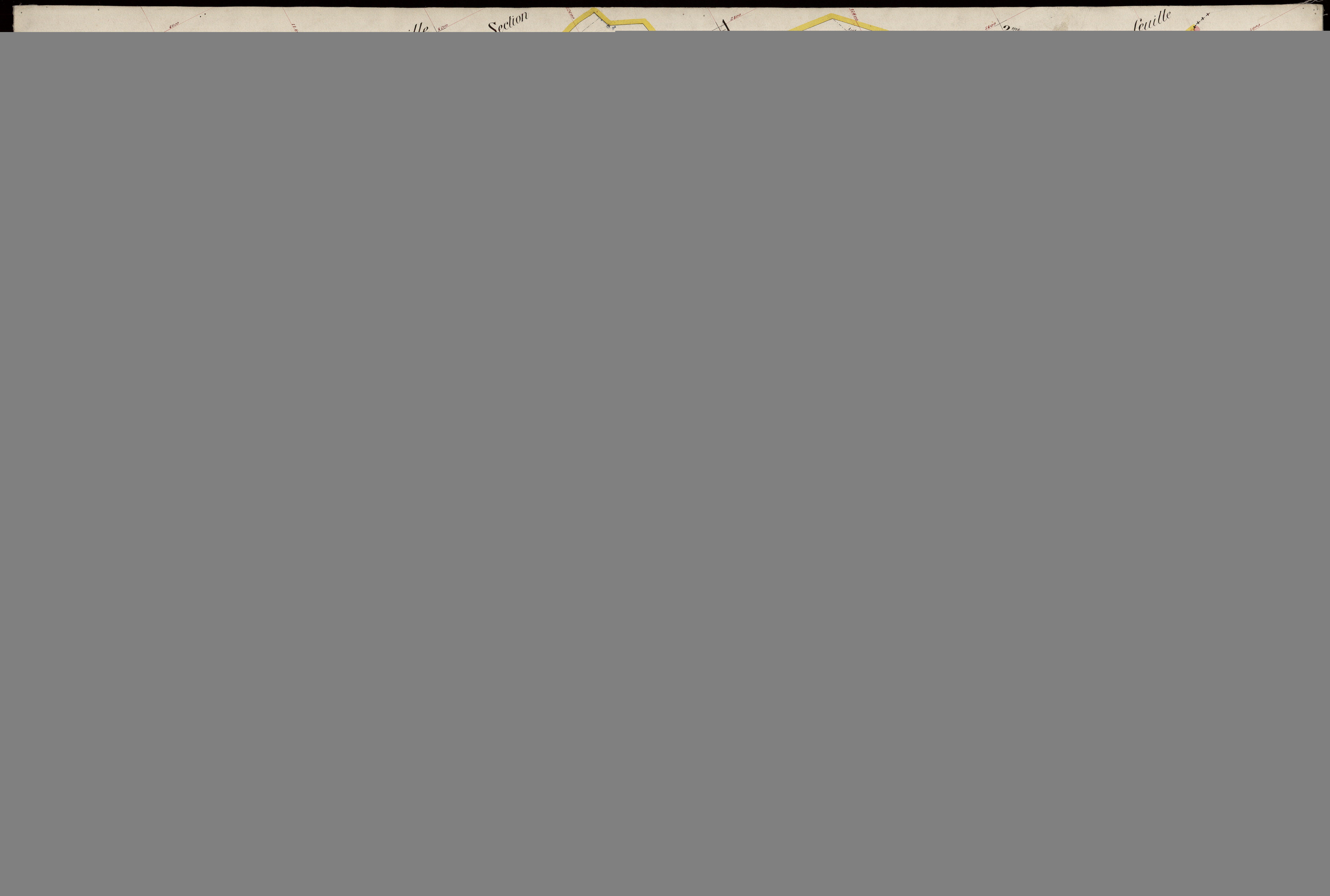 3 P 3 3682 - Feuille n° 4, parcelles n° 134 à 139 - 1er juillet 1924