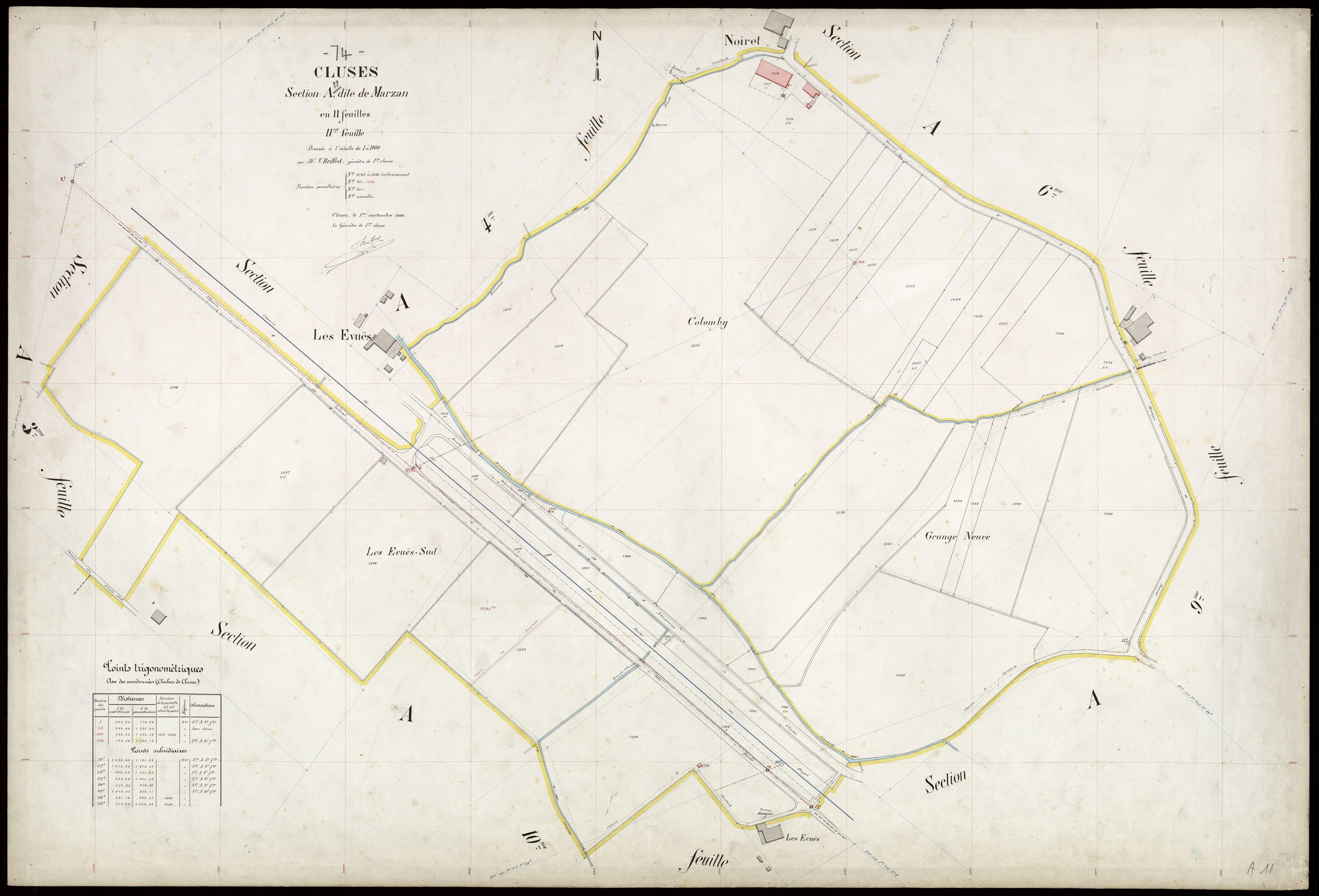 Section B : Cluses - 1909