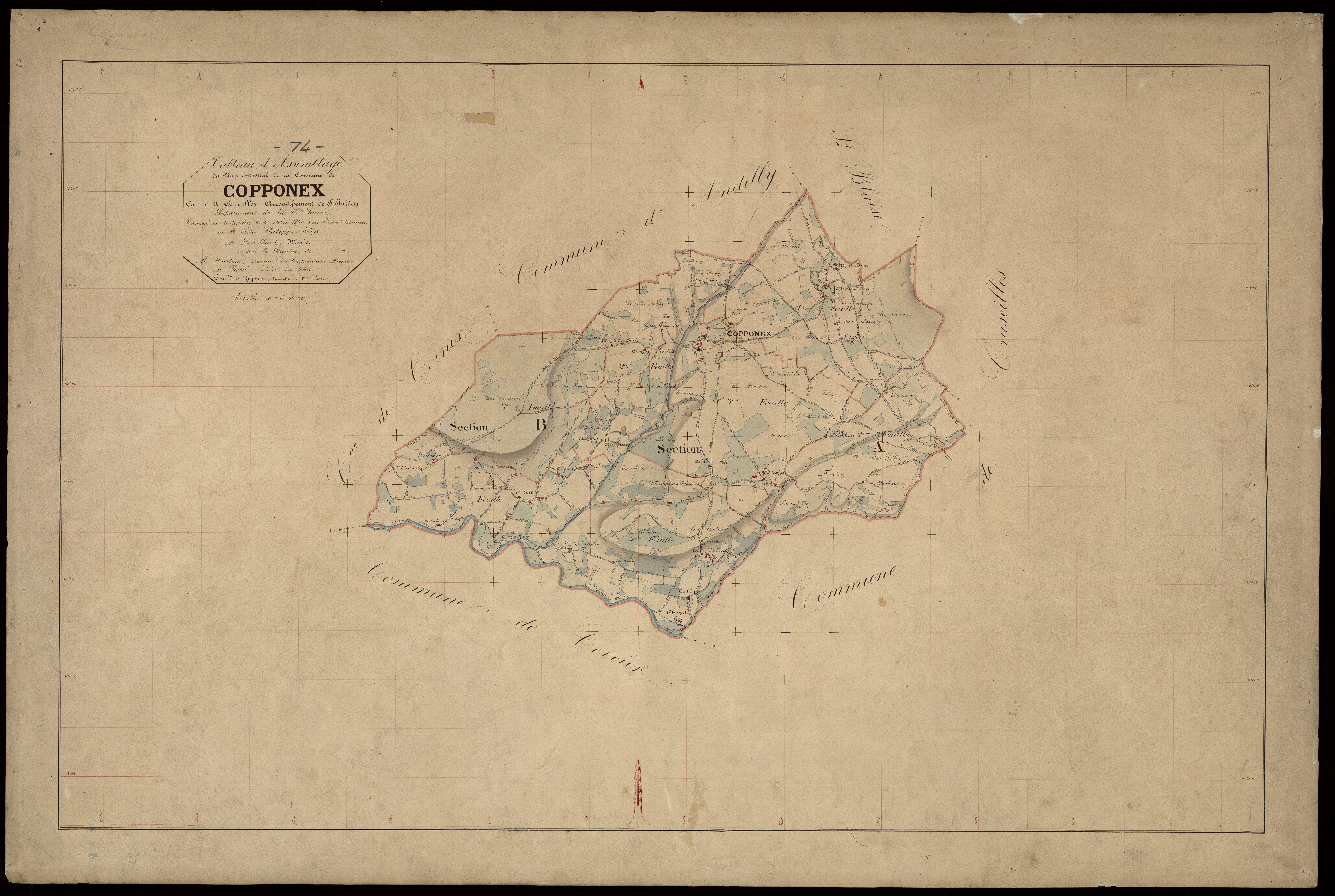 Plan parcellaire - 1870
