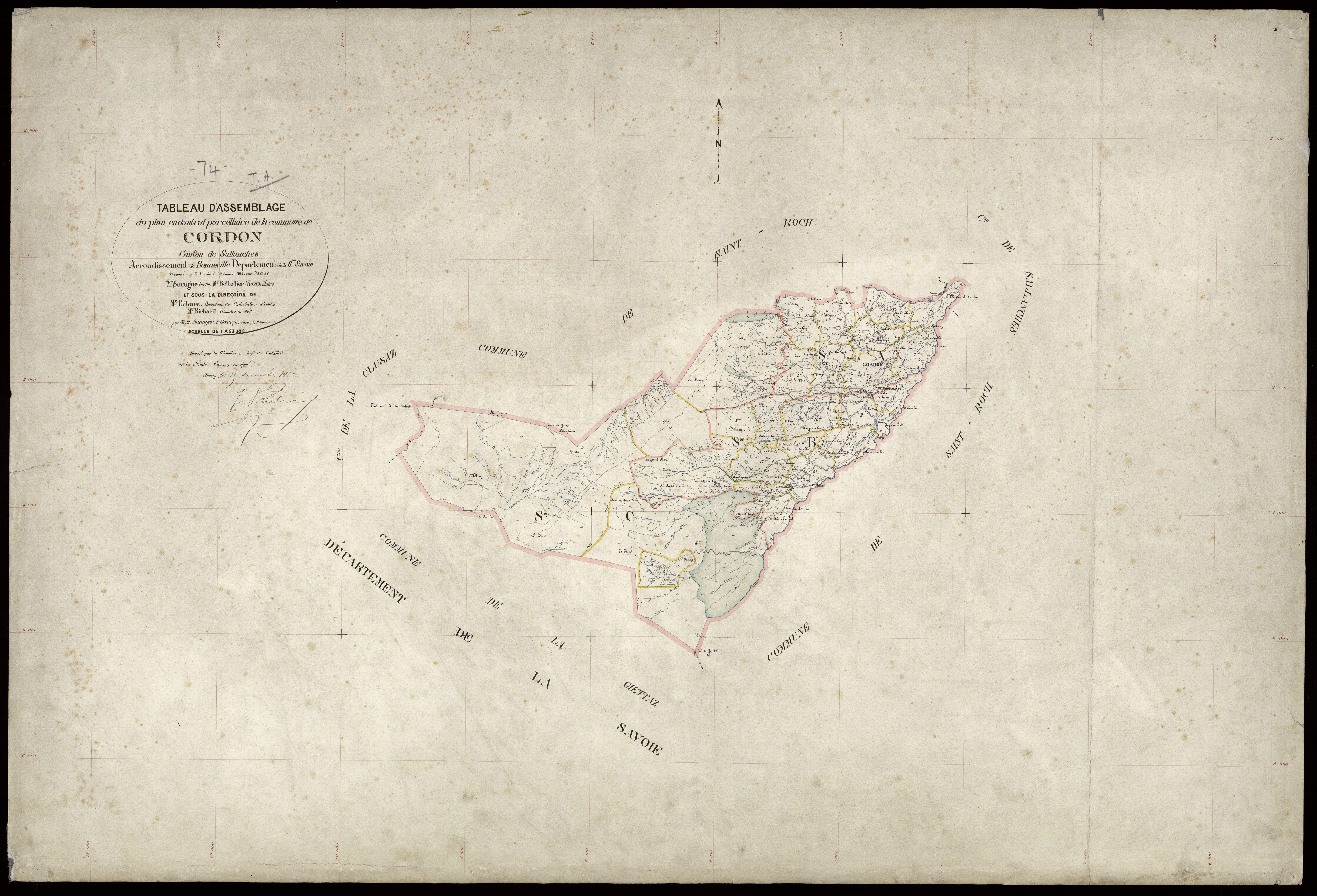 Plan parcellaire - 1912