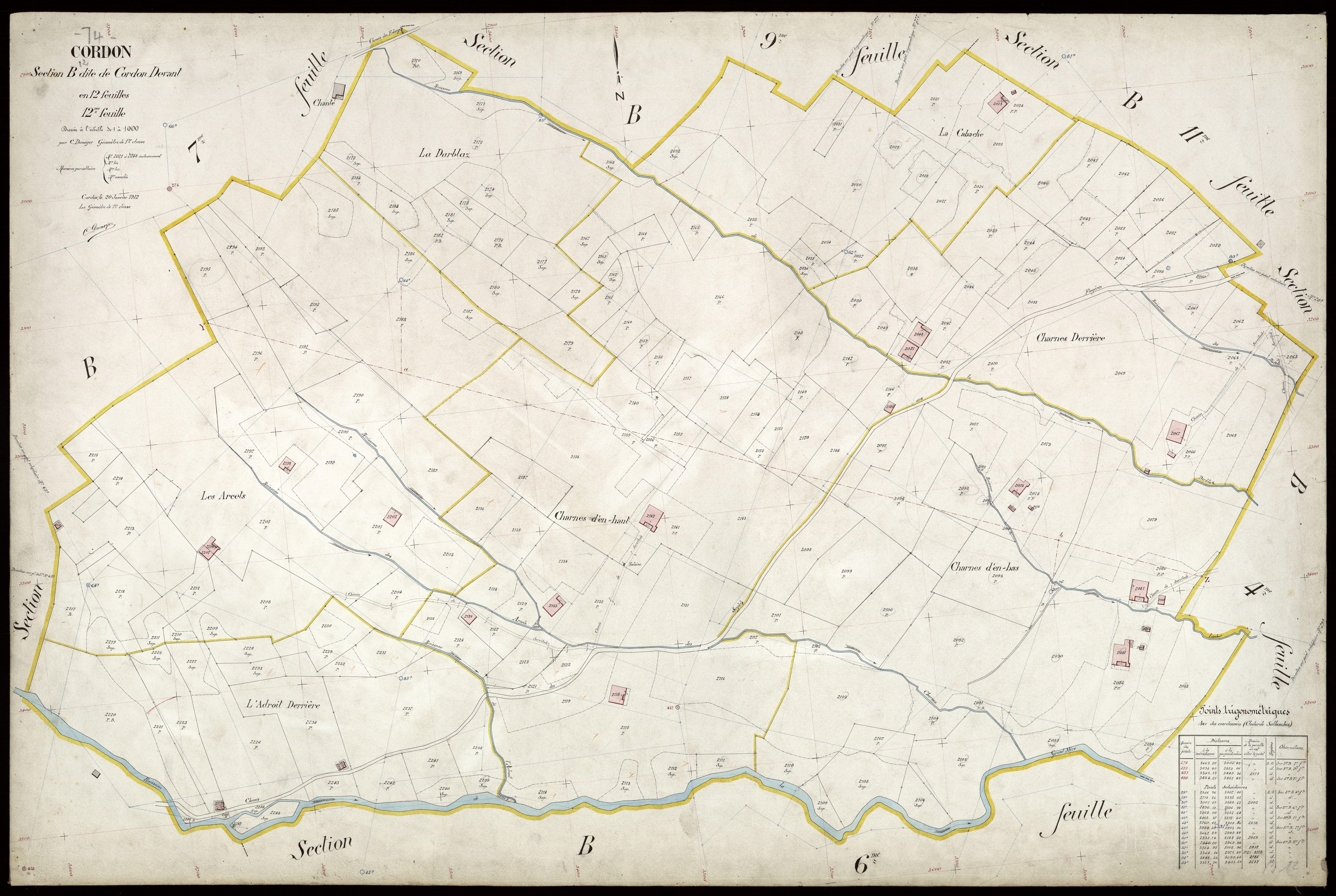 Section C : La Montagne - 1912