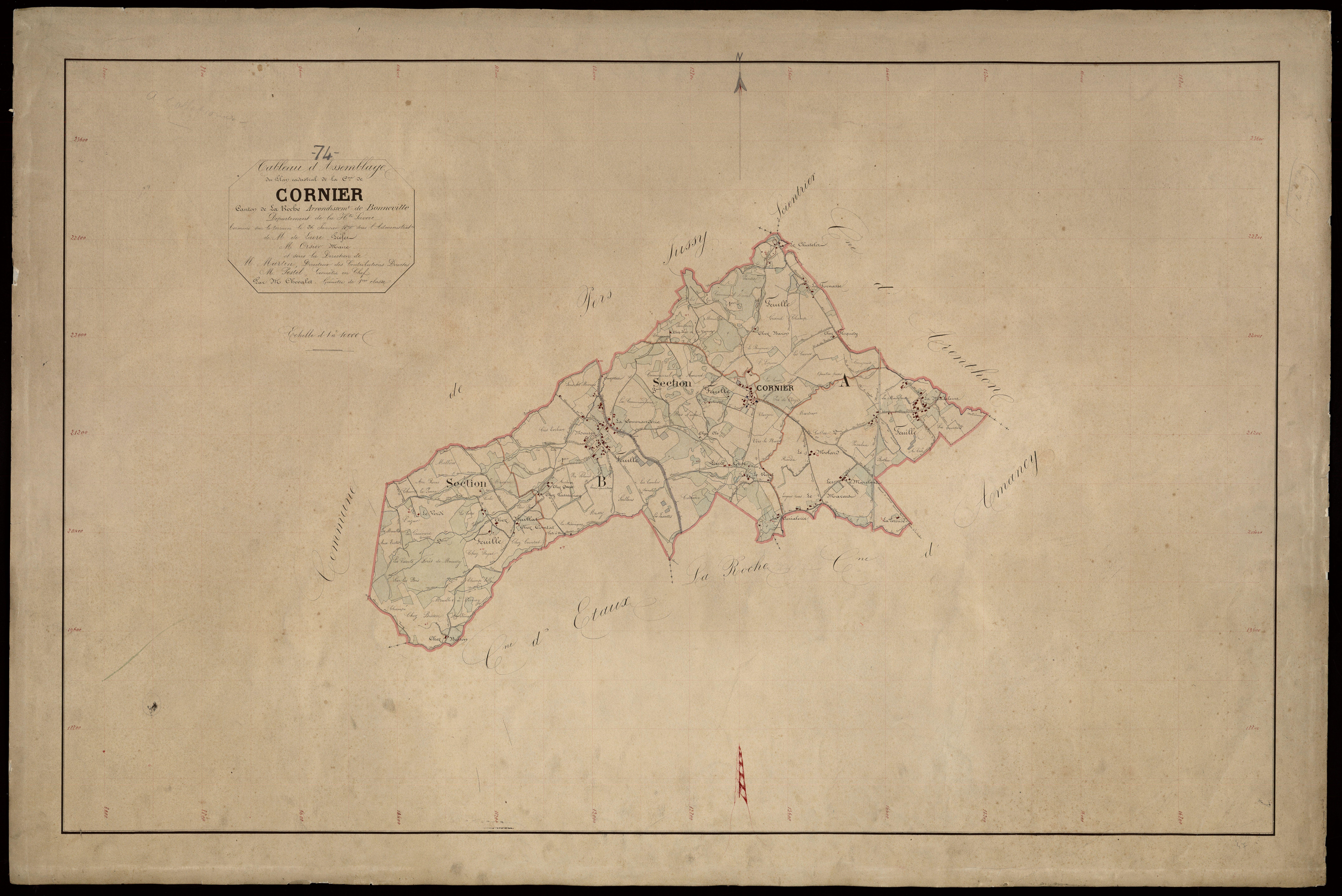 Plan parcellaire - 1870