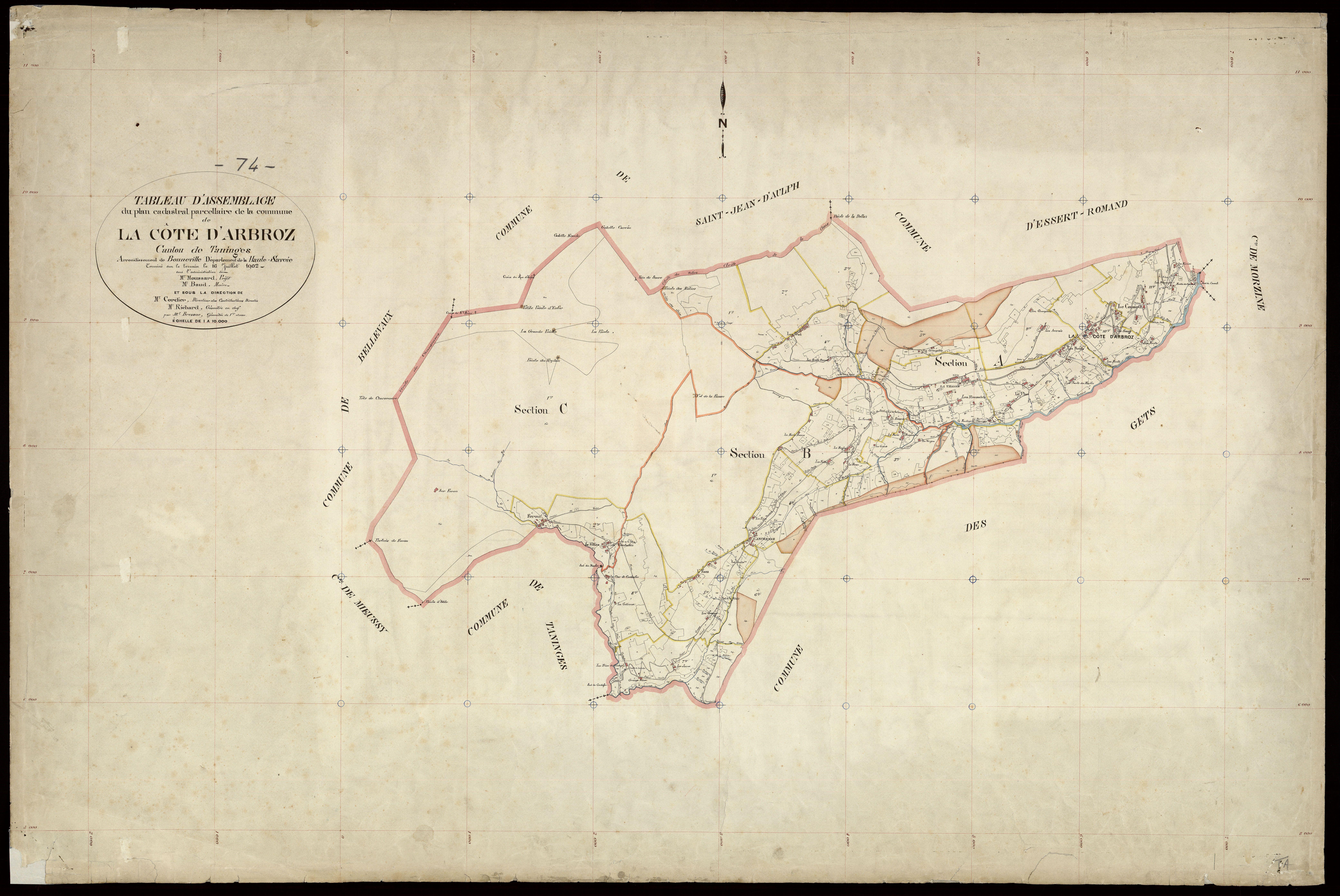 Plan parcellaire - 1902