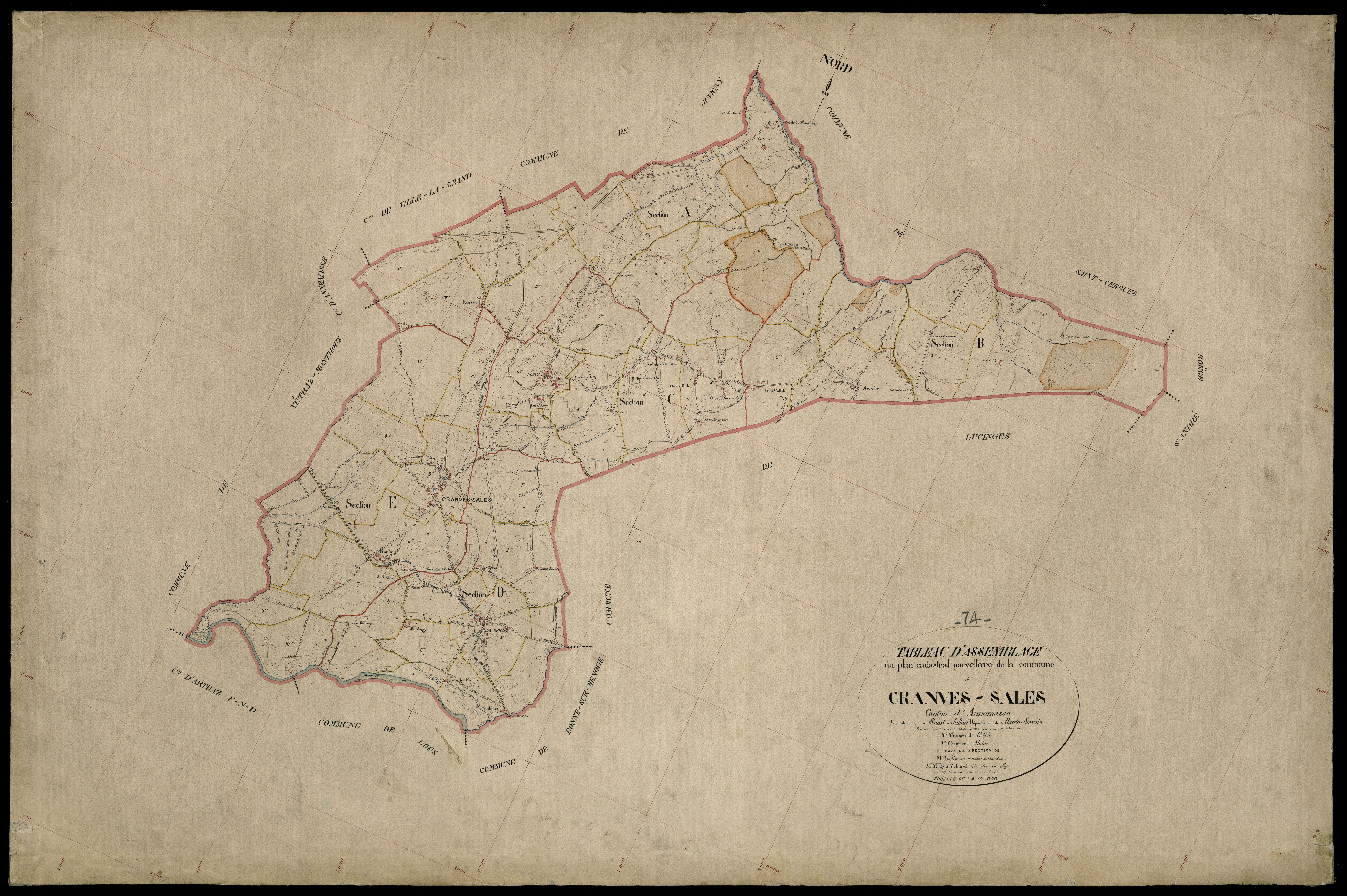 Plan parcellaire - 1900
