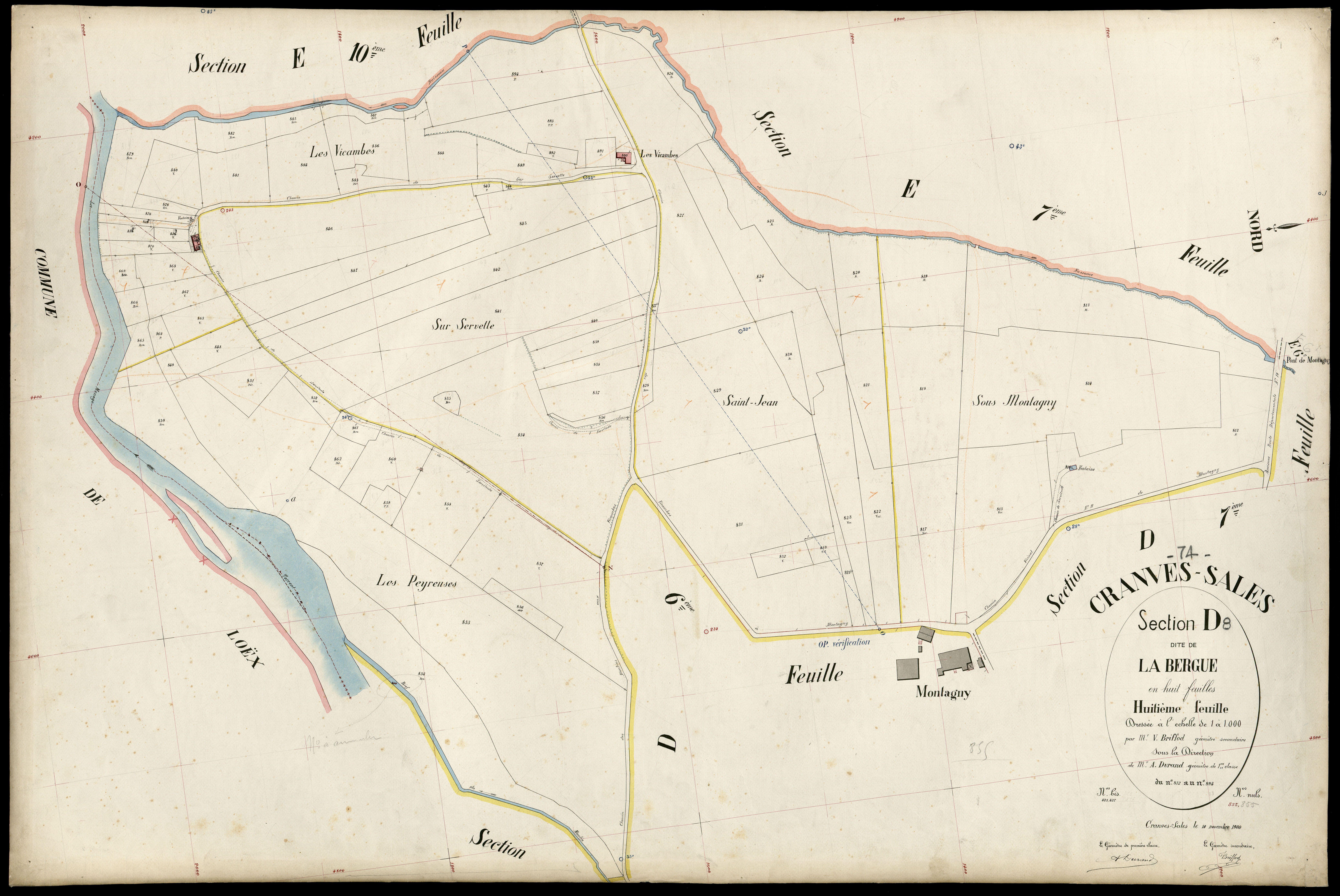 Section E : Cranves-Sales - 1900