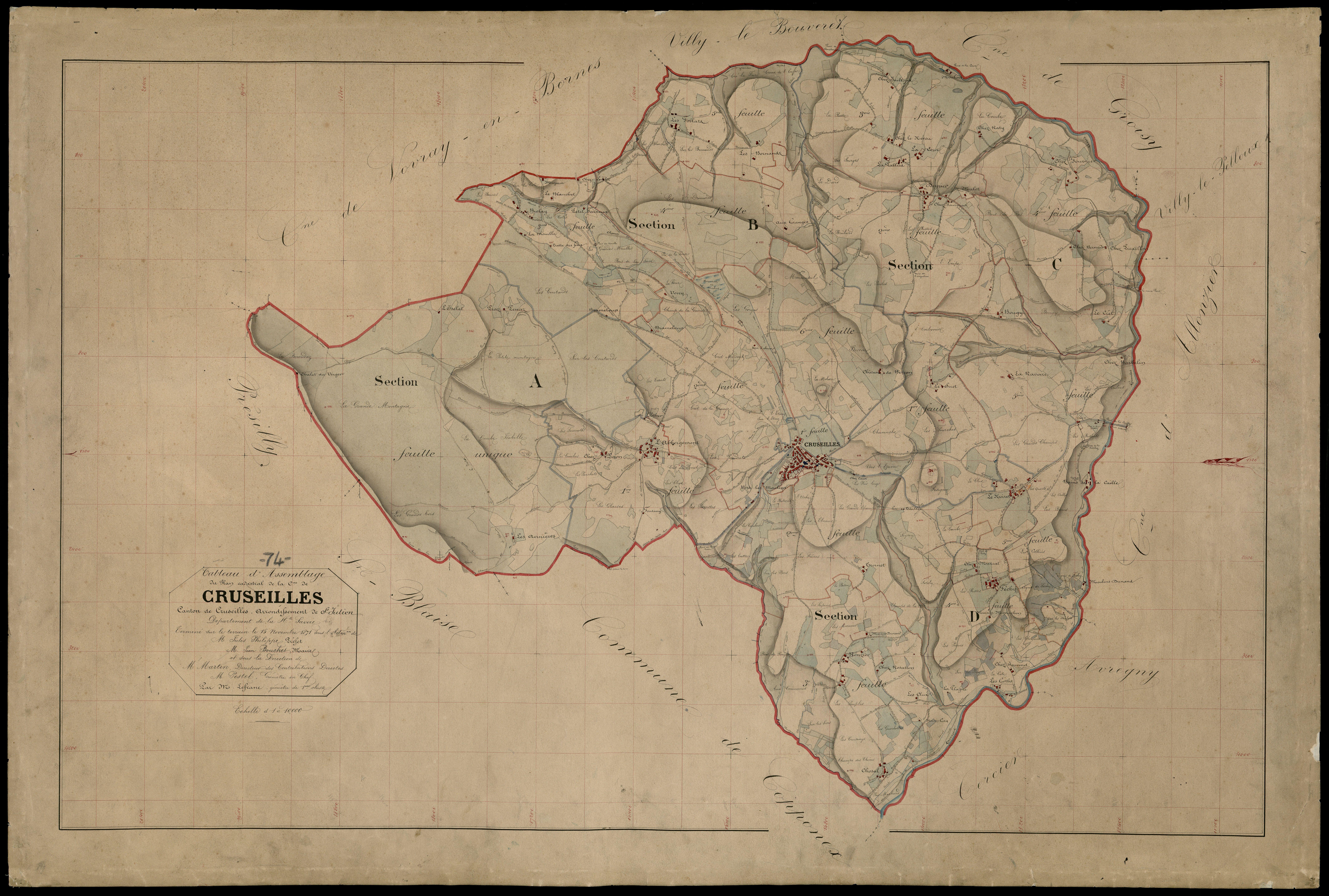Plan parcellaire - 1871-1872