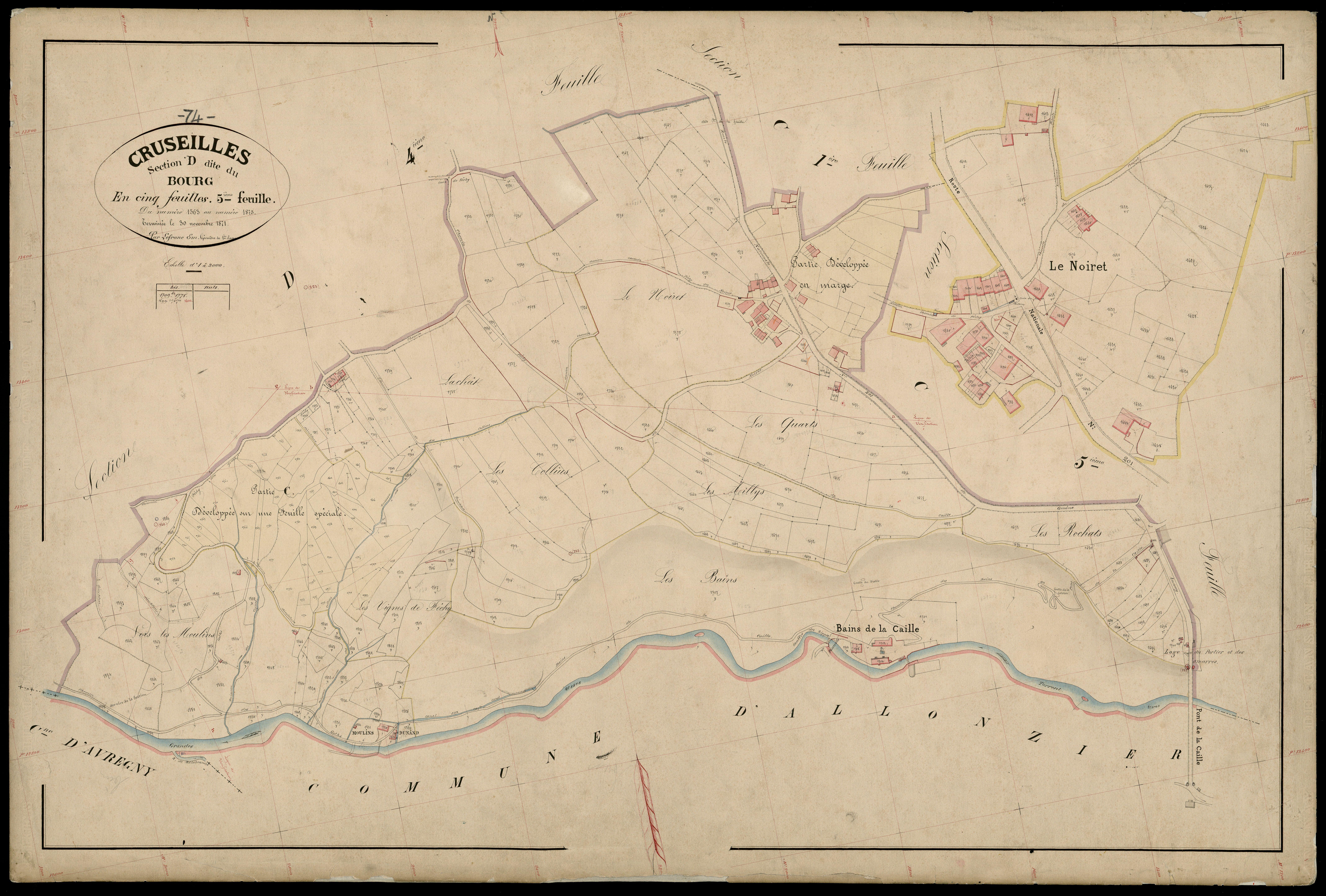 3 P 3 4034 - , parcelles n° 1194 à 124 et 176 à 1807 -