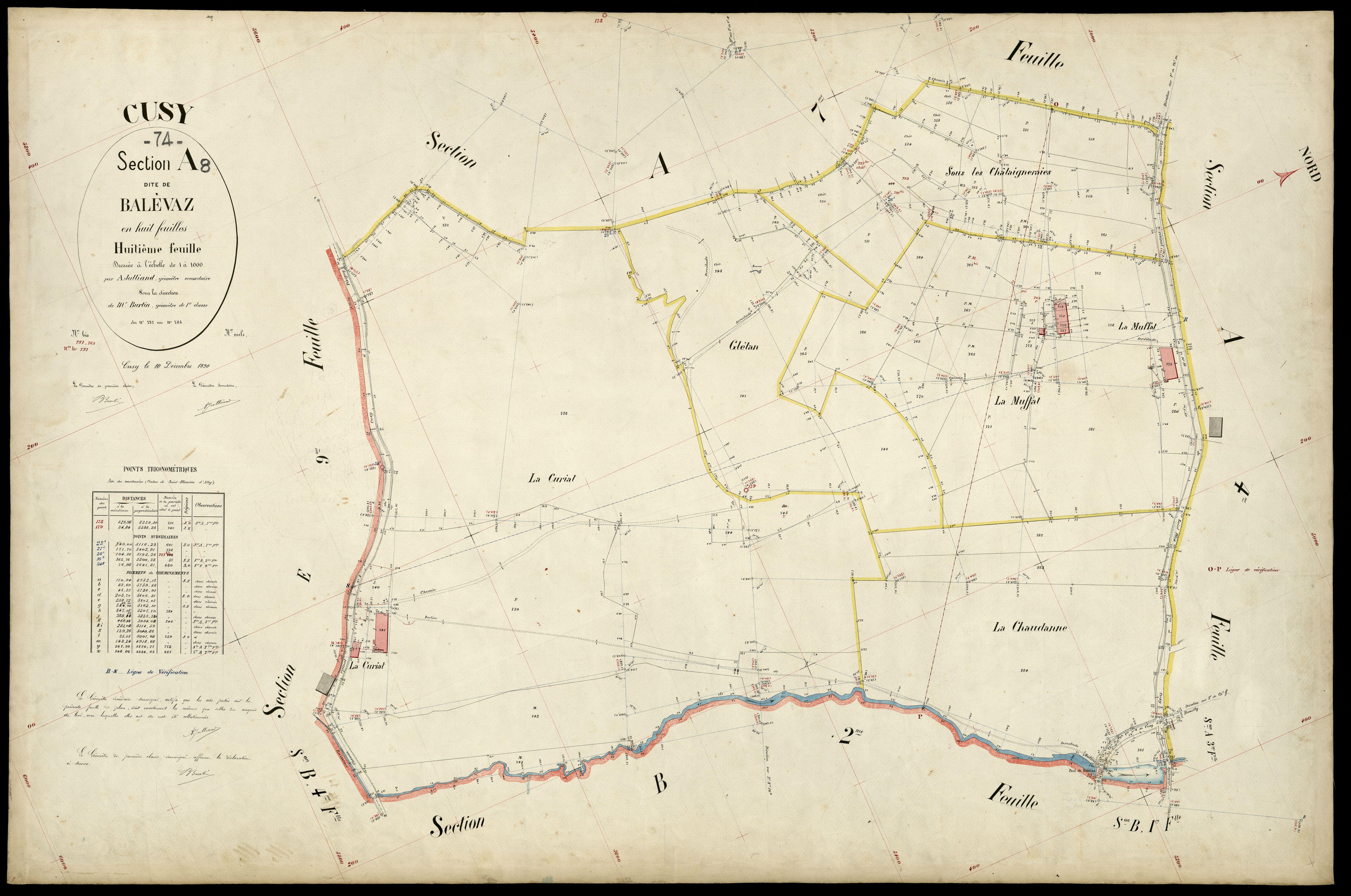 Section B : Cusy - 1890