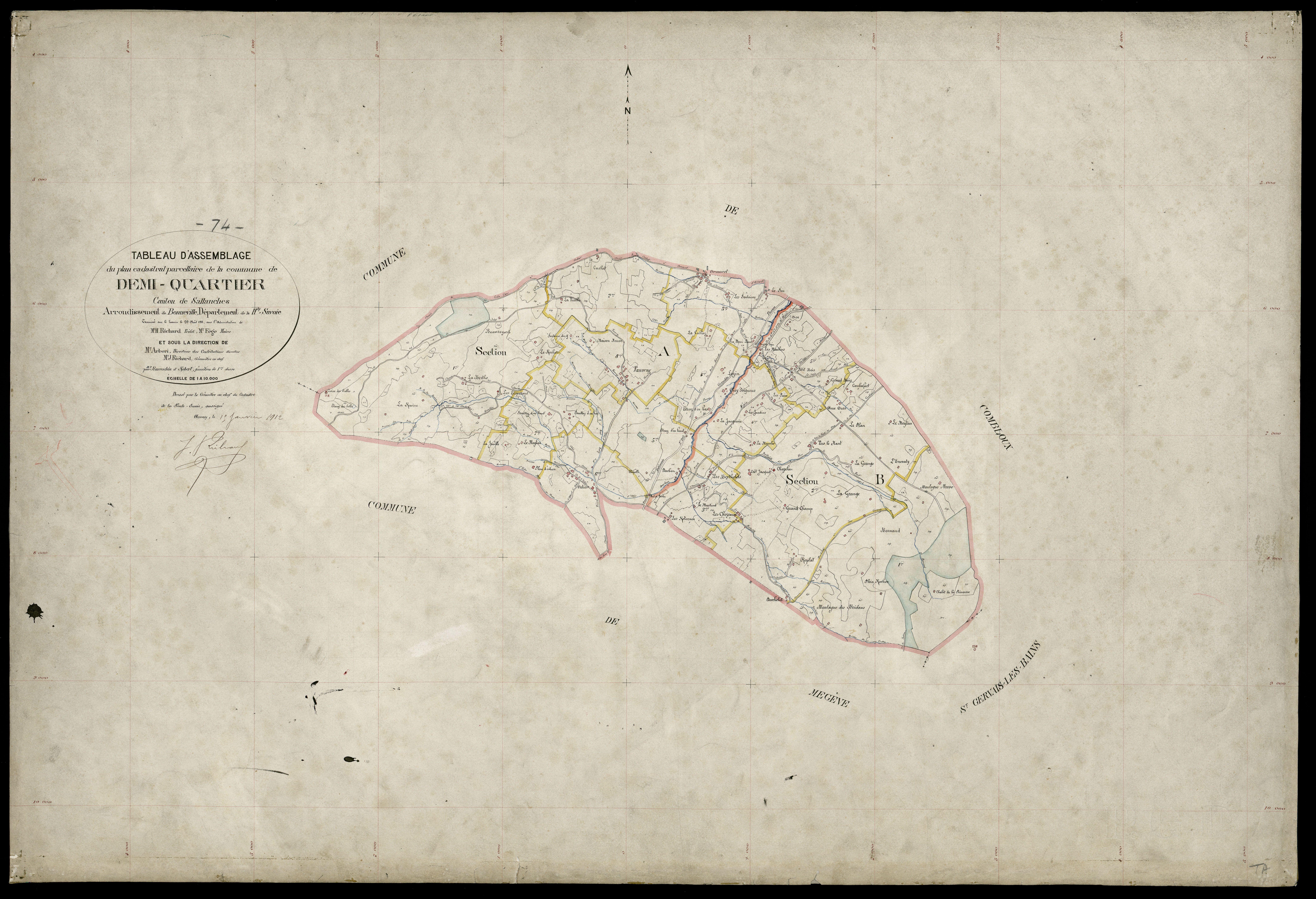 Plan parcellaire - 1911