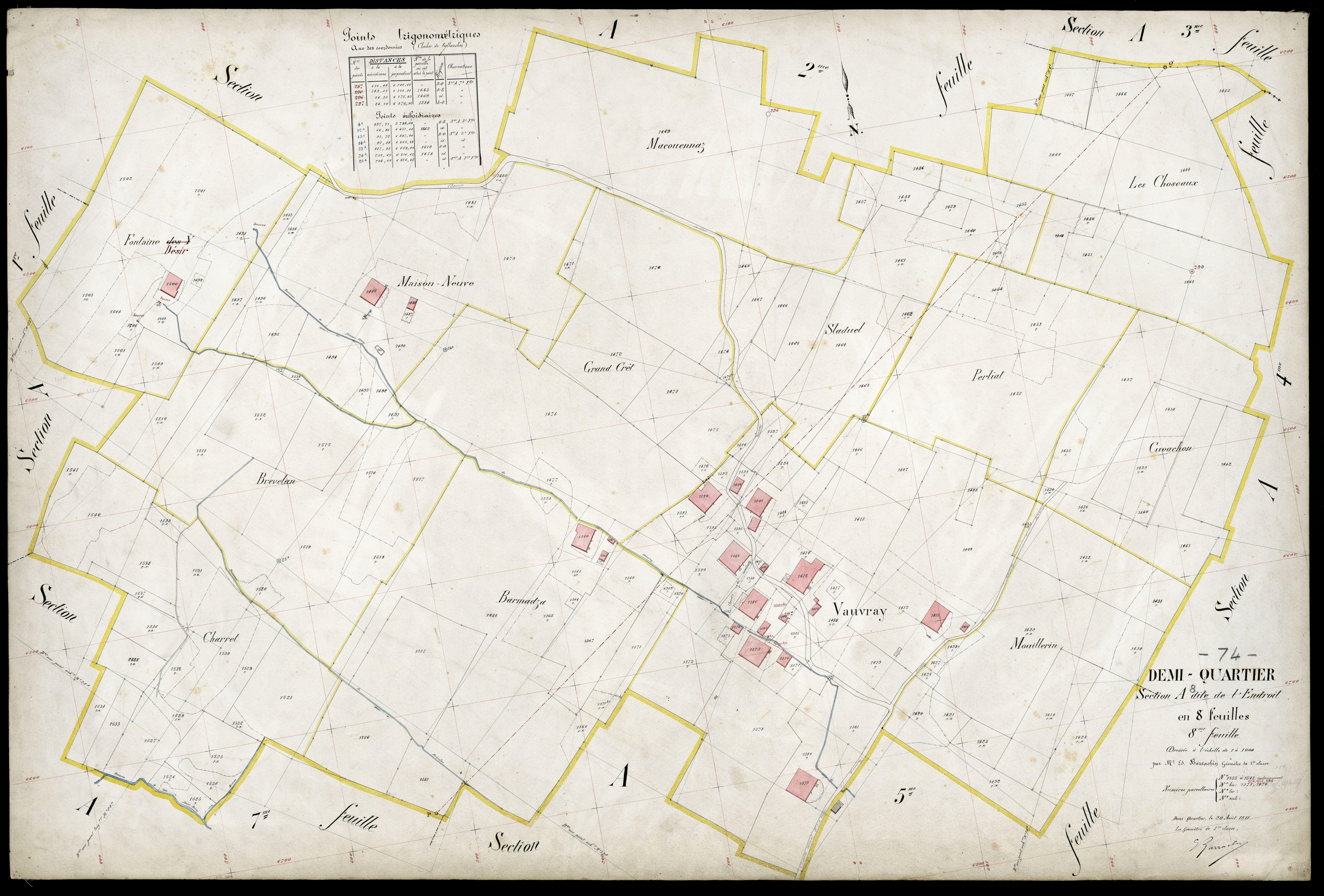 Section B : l'Envers - 1911