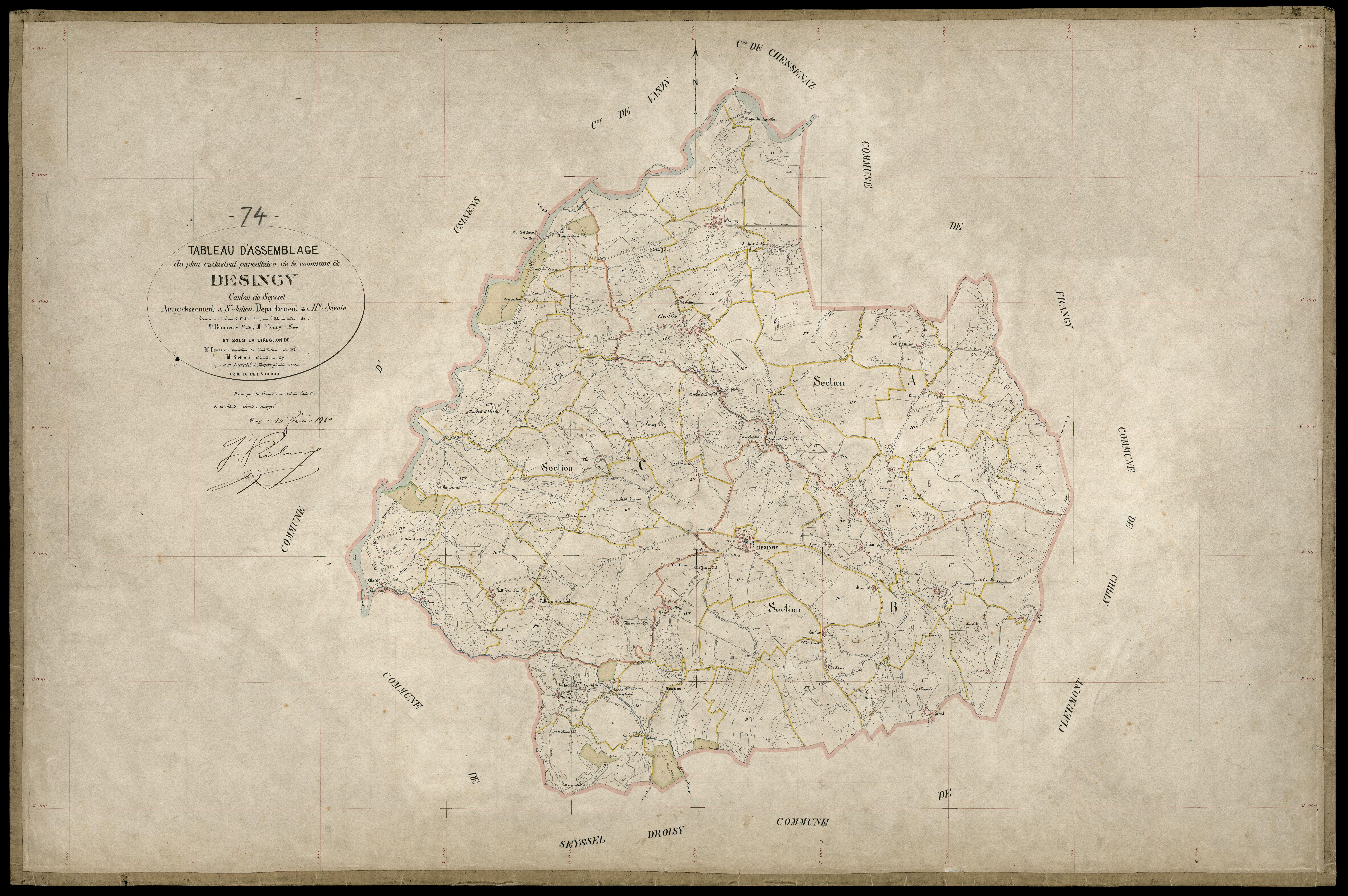 Plan parcellaire - 1909