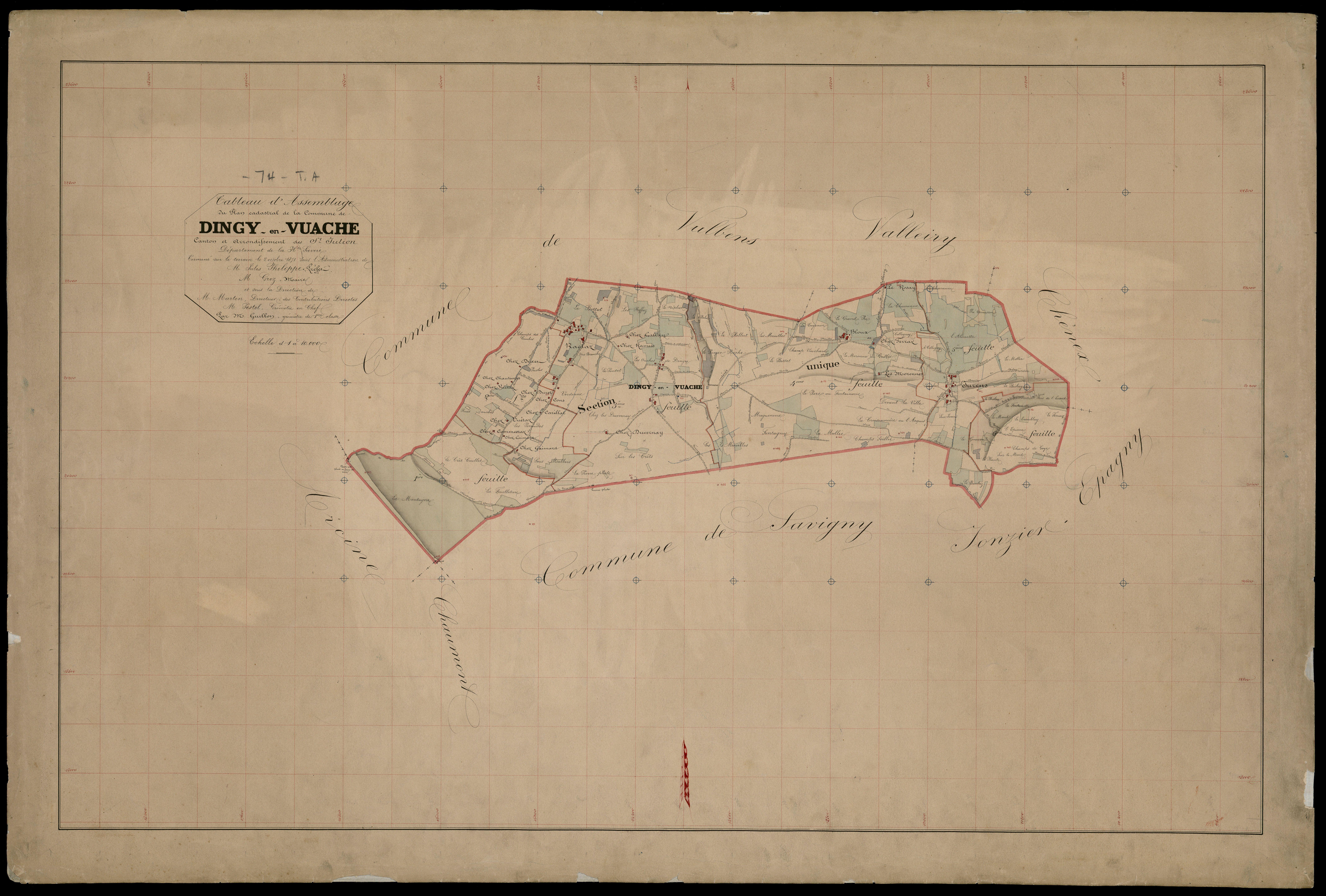 Plan parcellaire - 1871