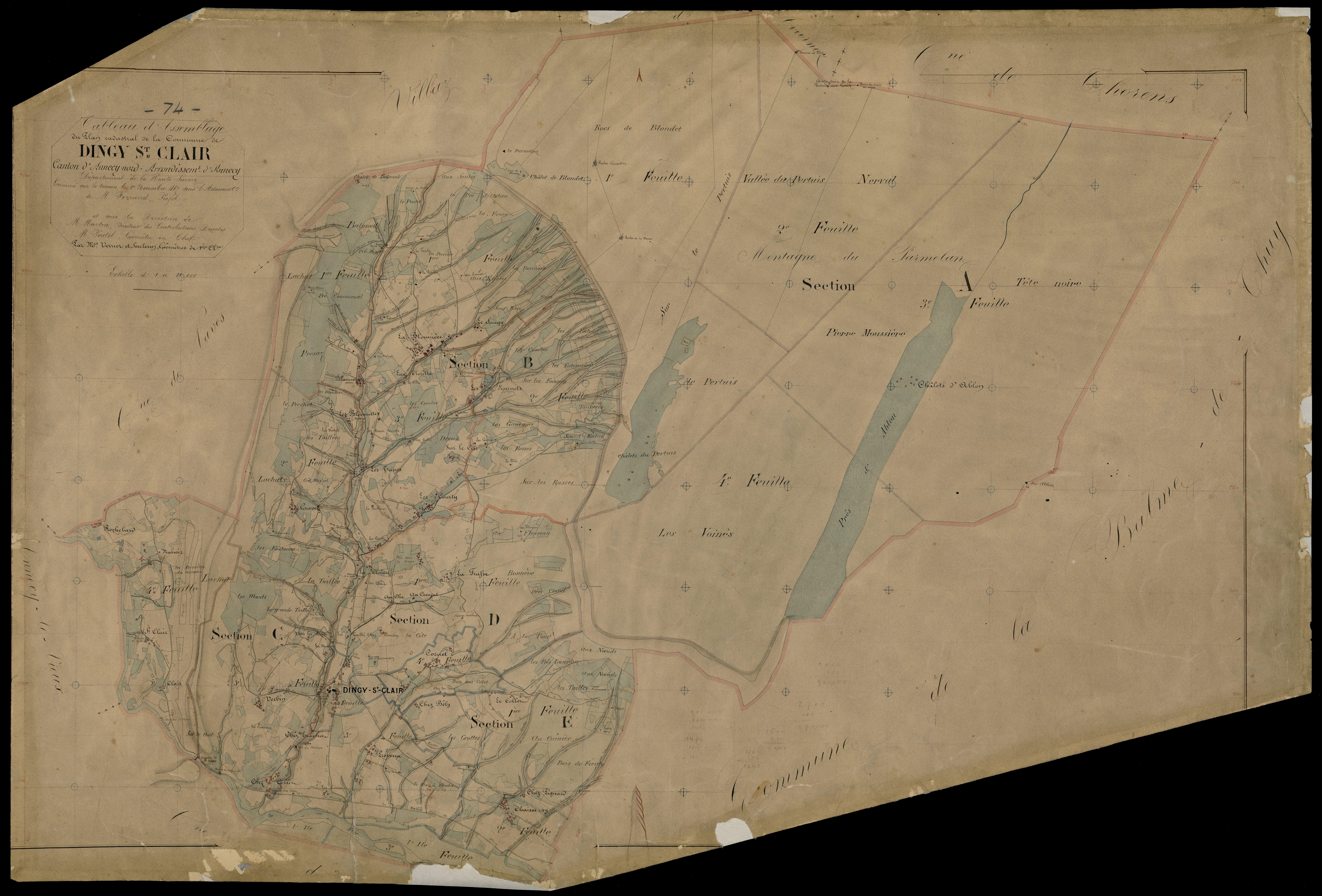 Plan parcellaire - 1866