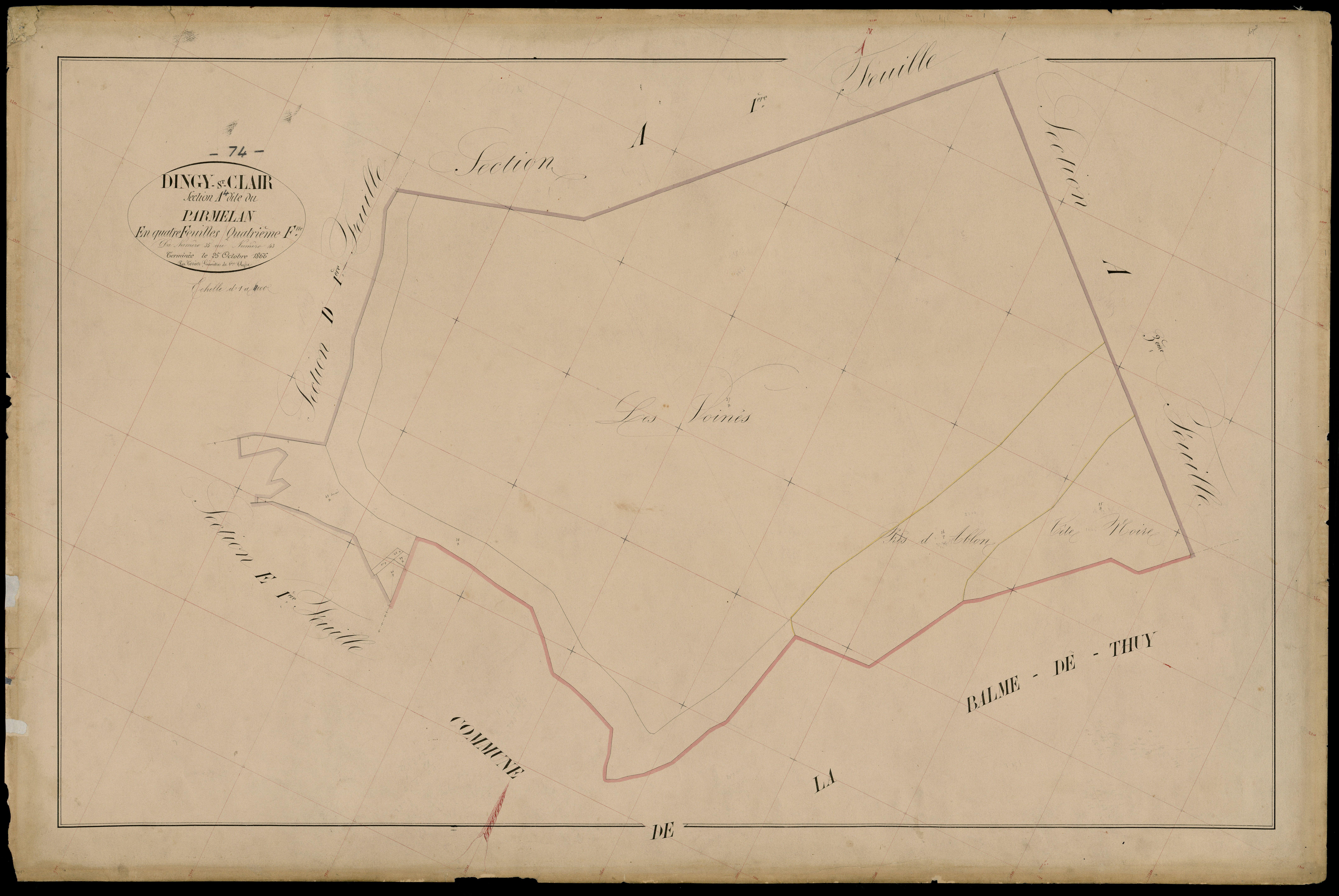 Section B : La Blonnière - 1866