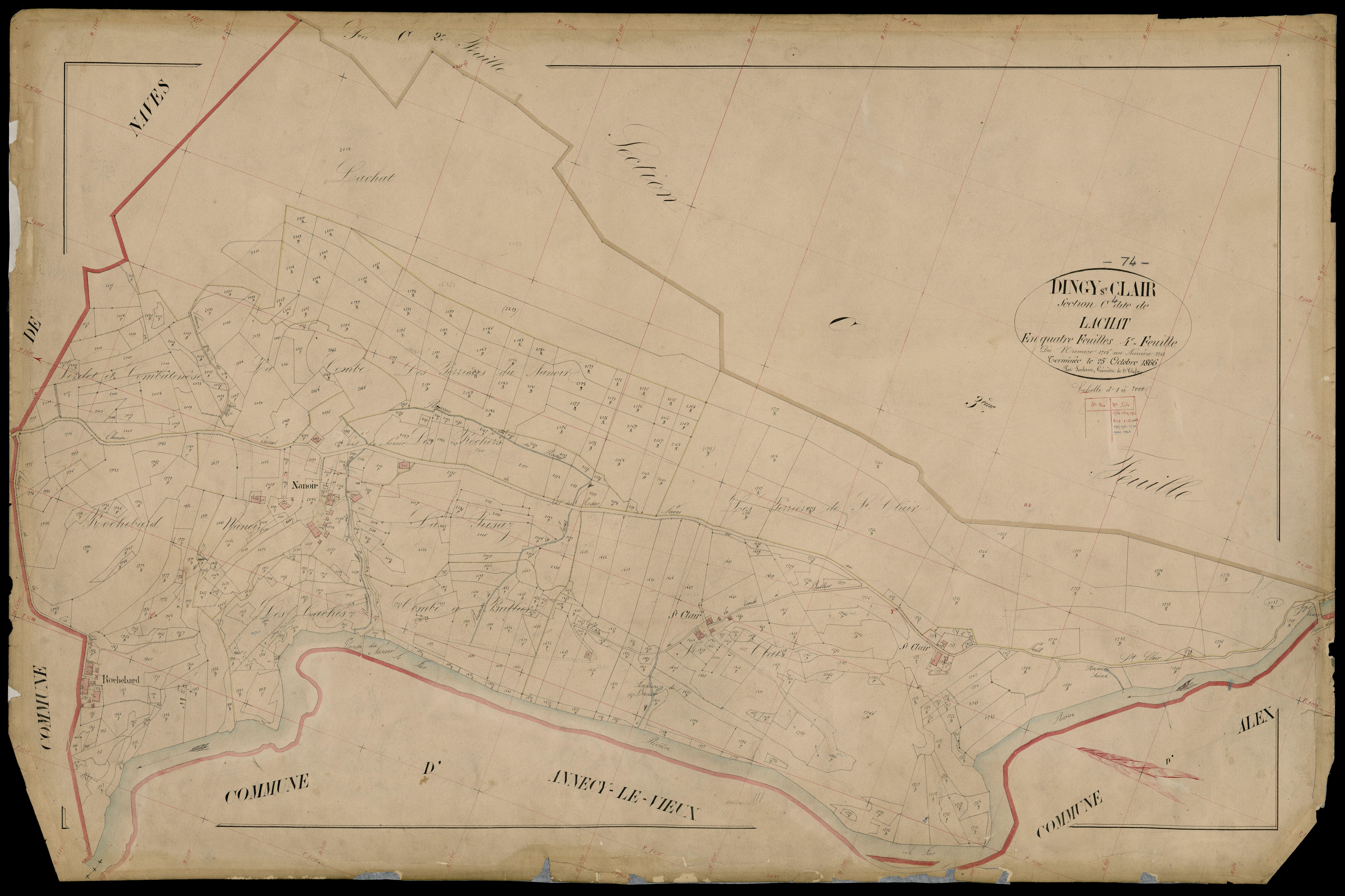 Section D : Village - 1866