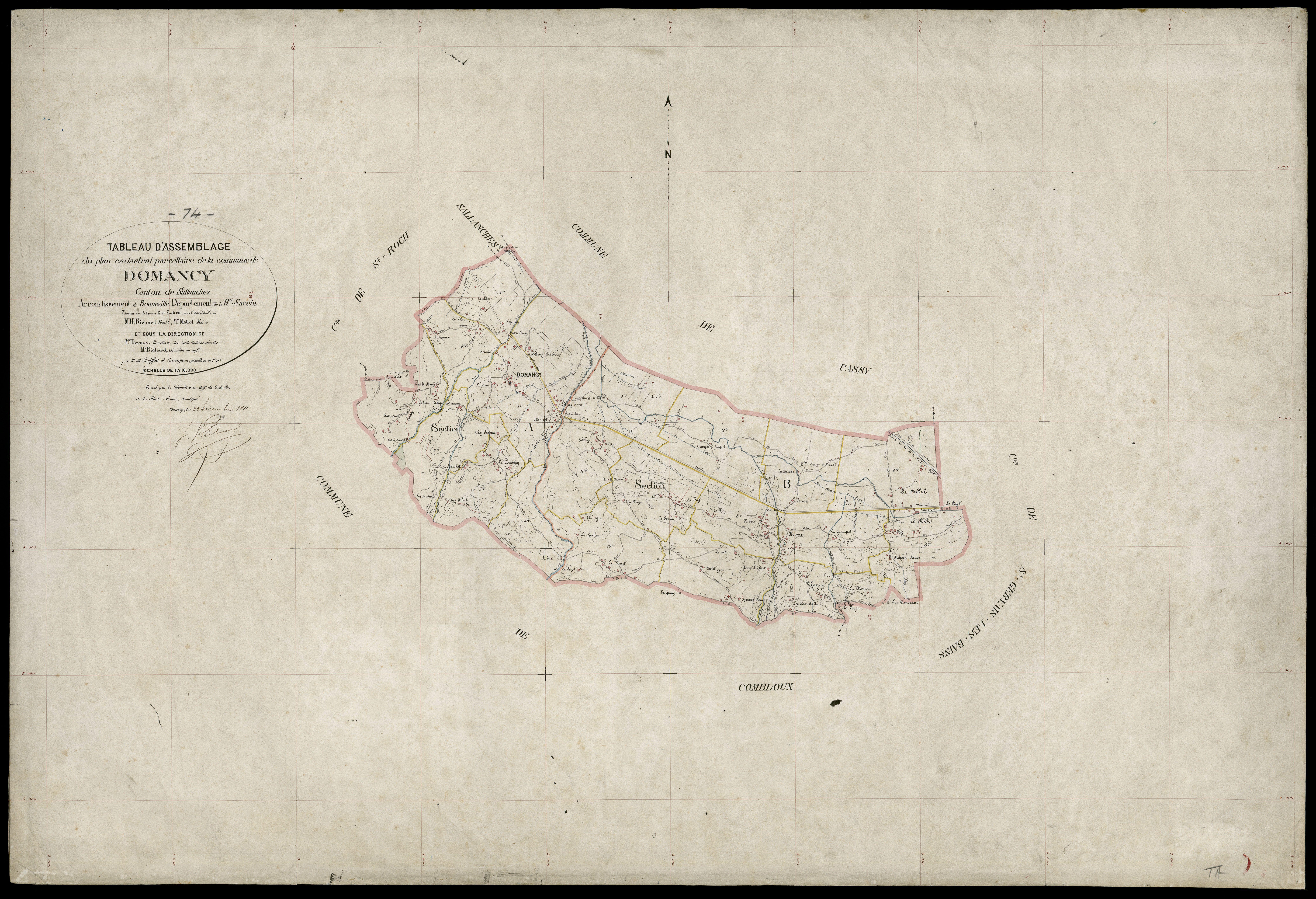 Plan parcellaire - 1911