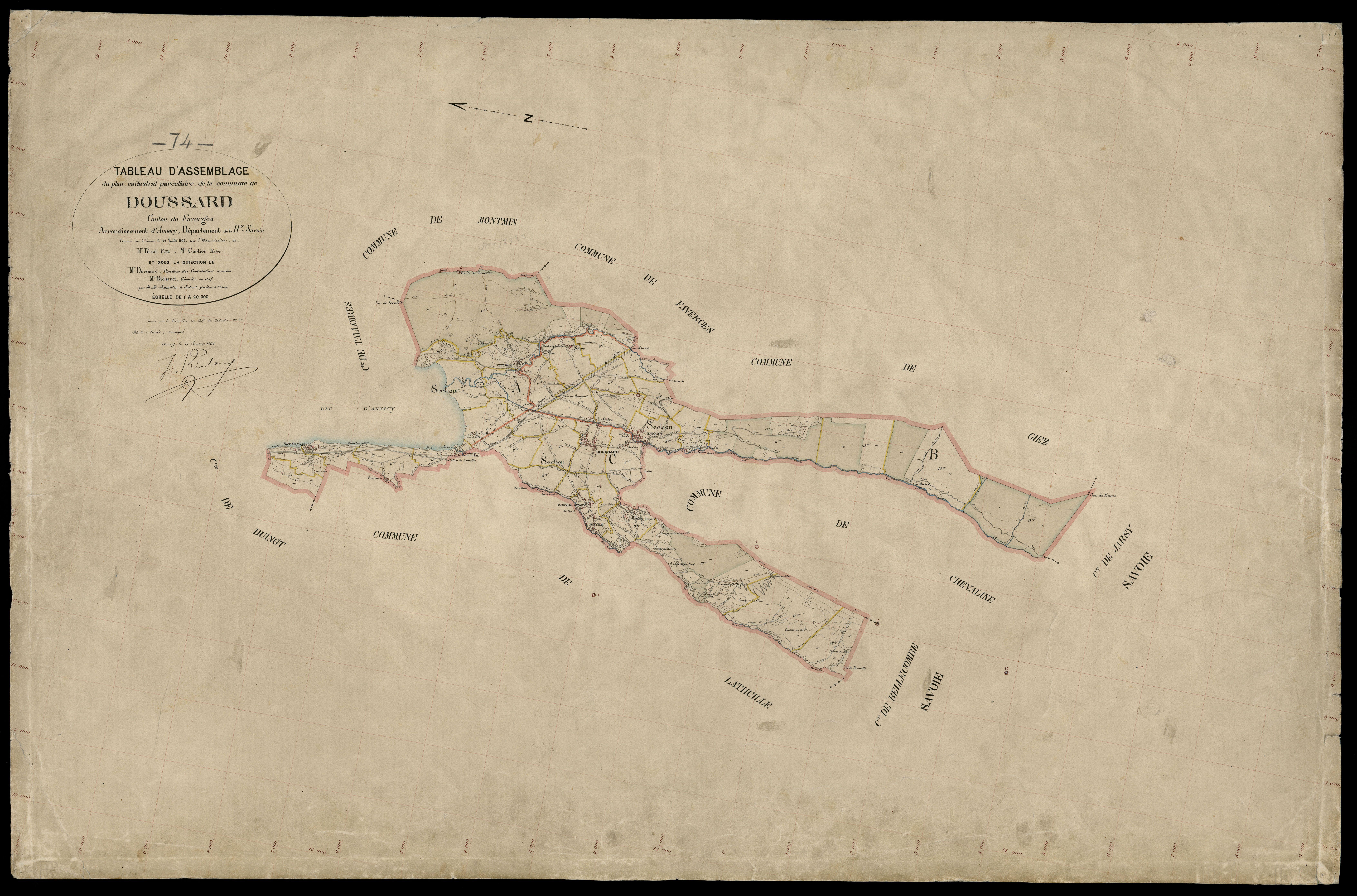 Plan parcellaire - 1905
