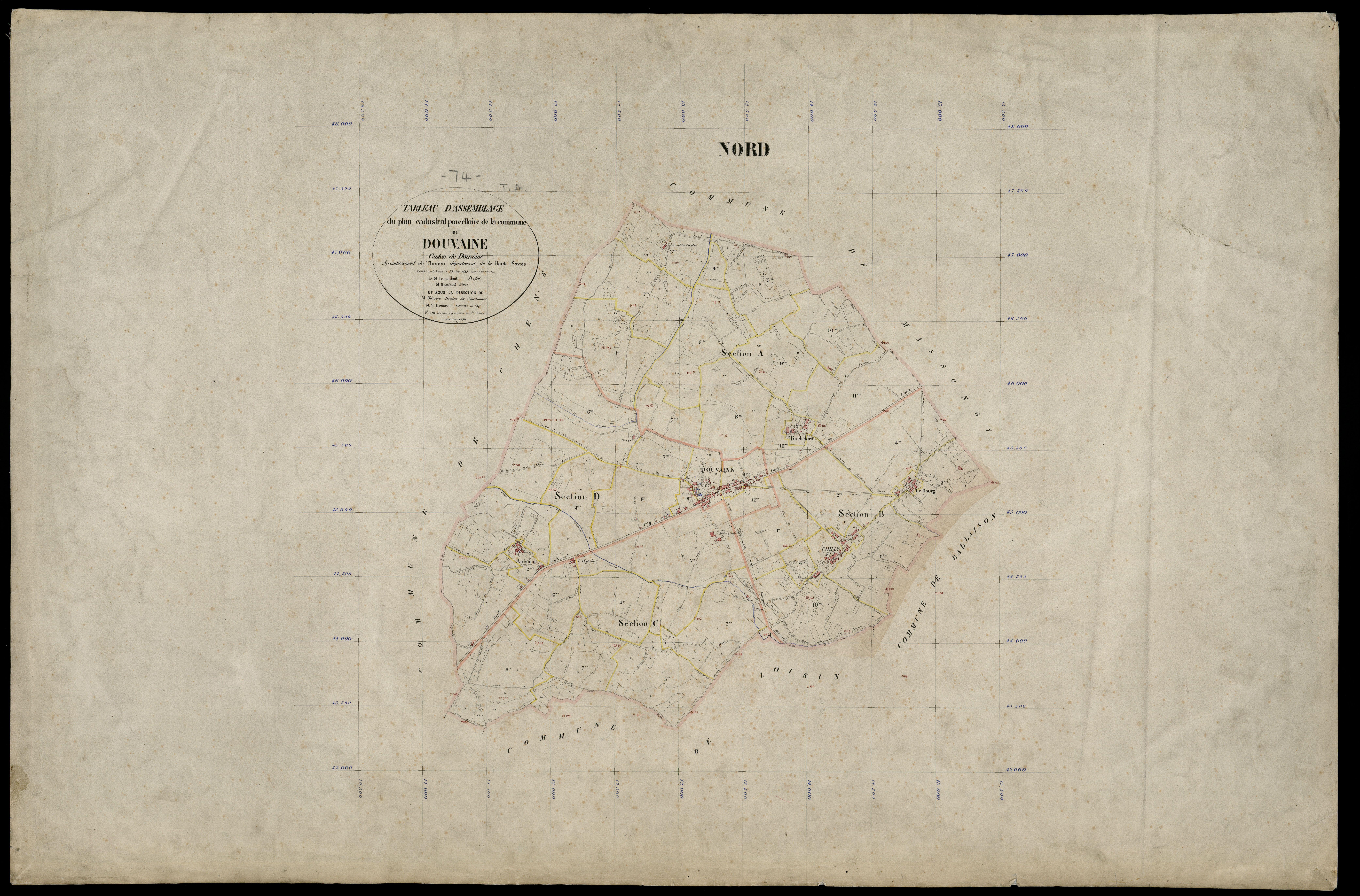 Plan parcellaire - 1882