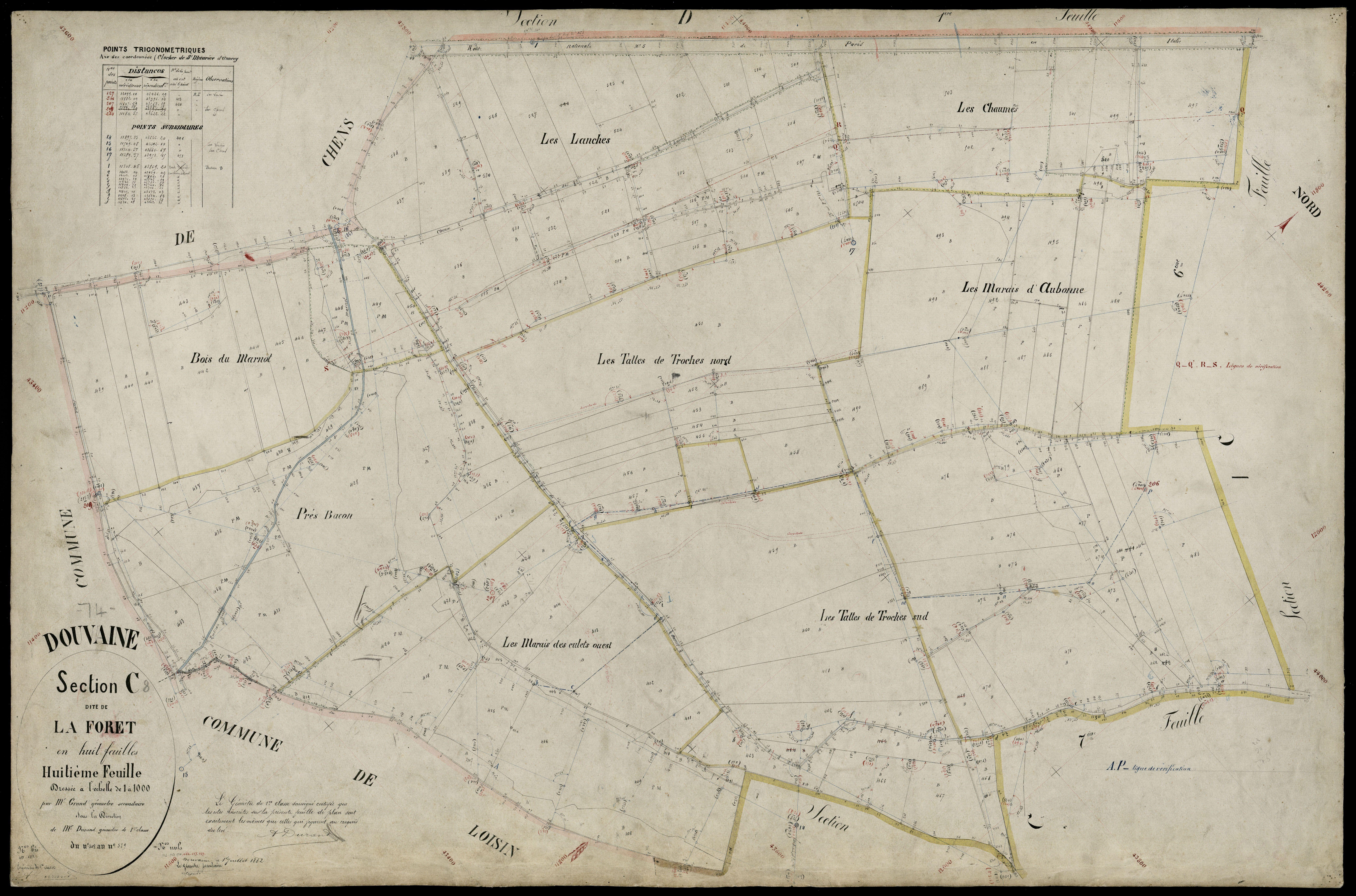 Section D : Douvaine - 1882