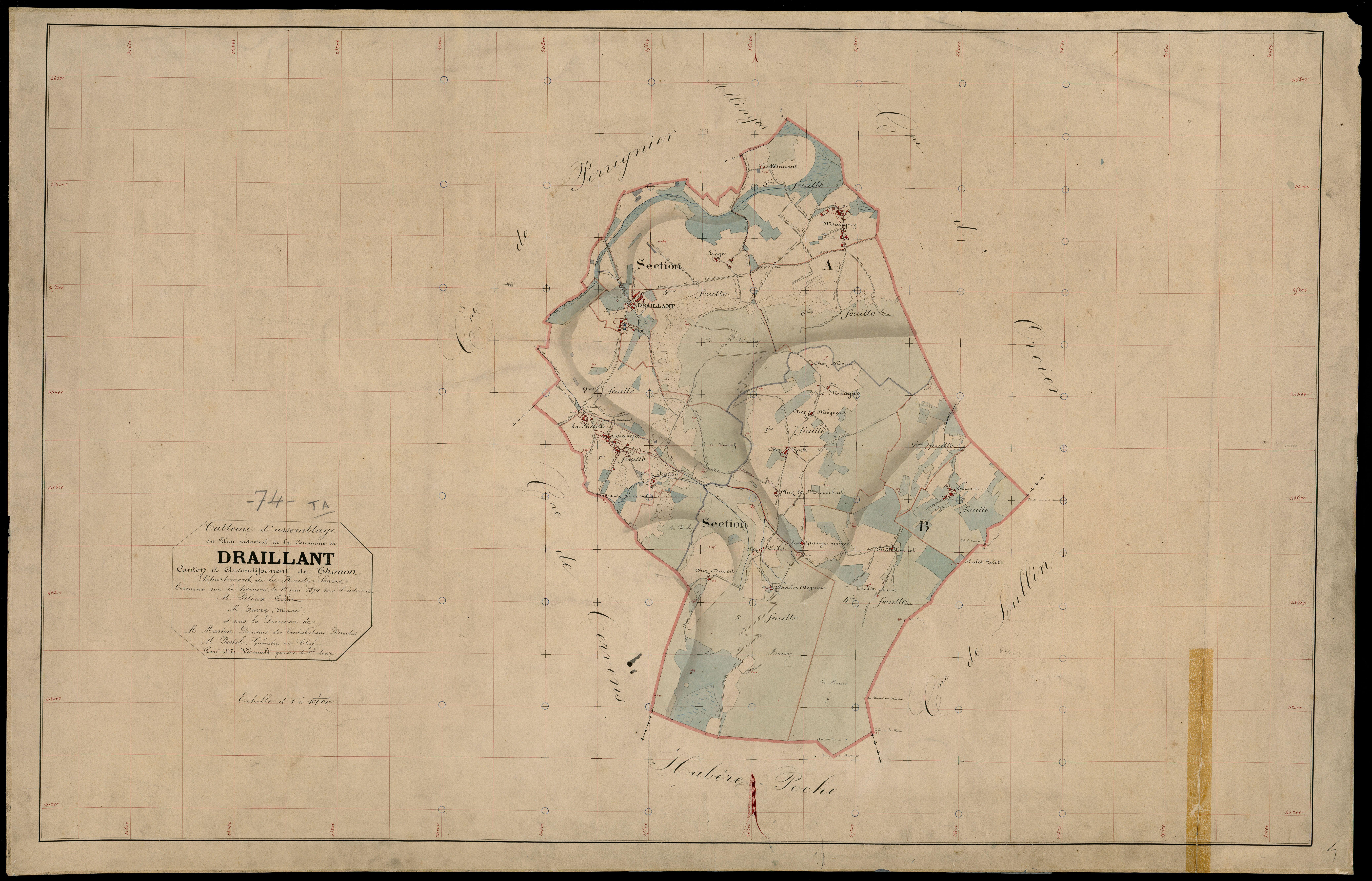 Plan parcellaire - 1874