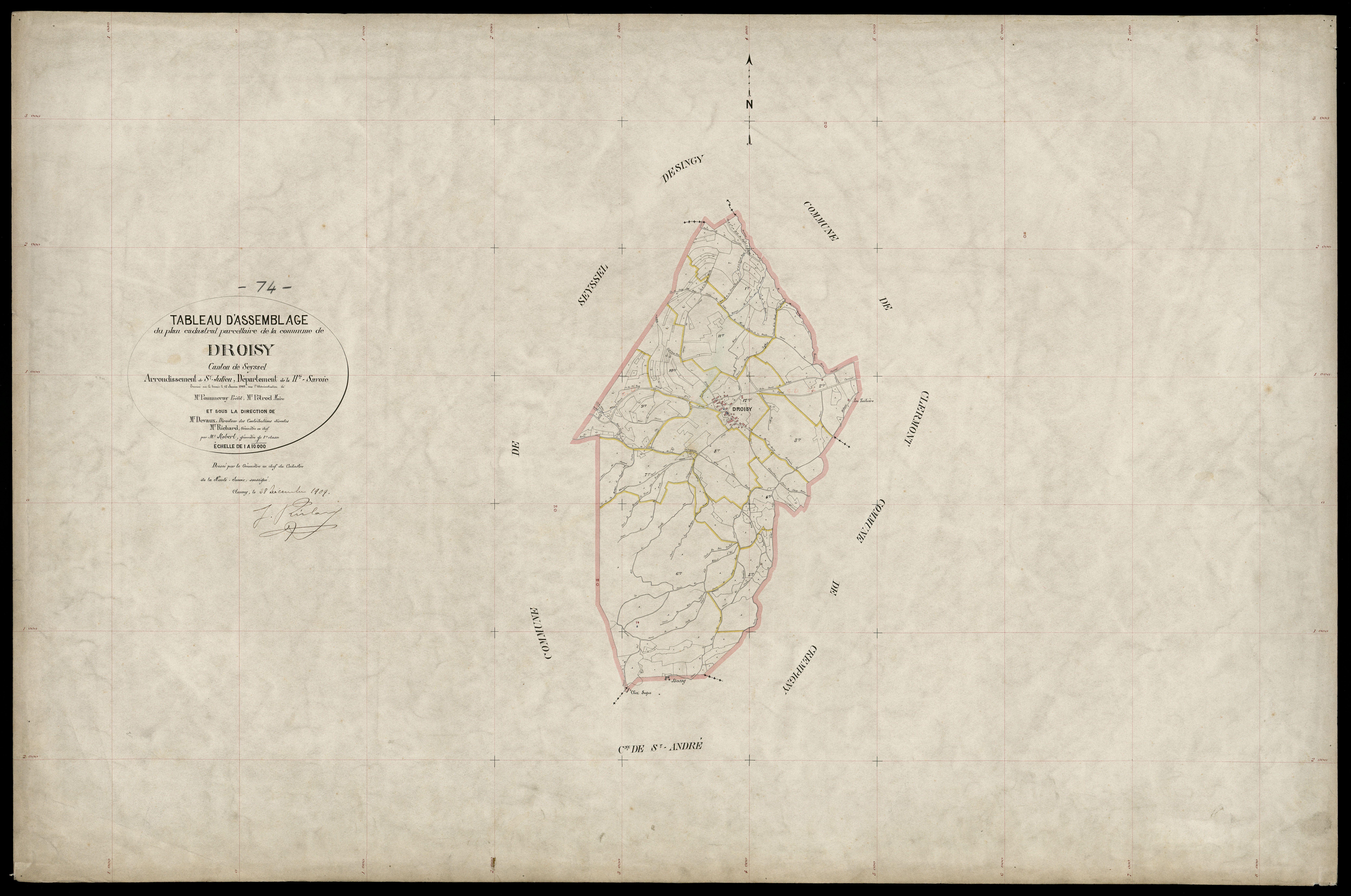 Plan parcellaire - 1909