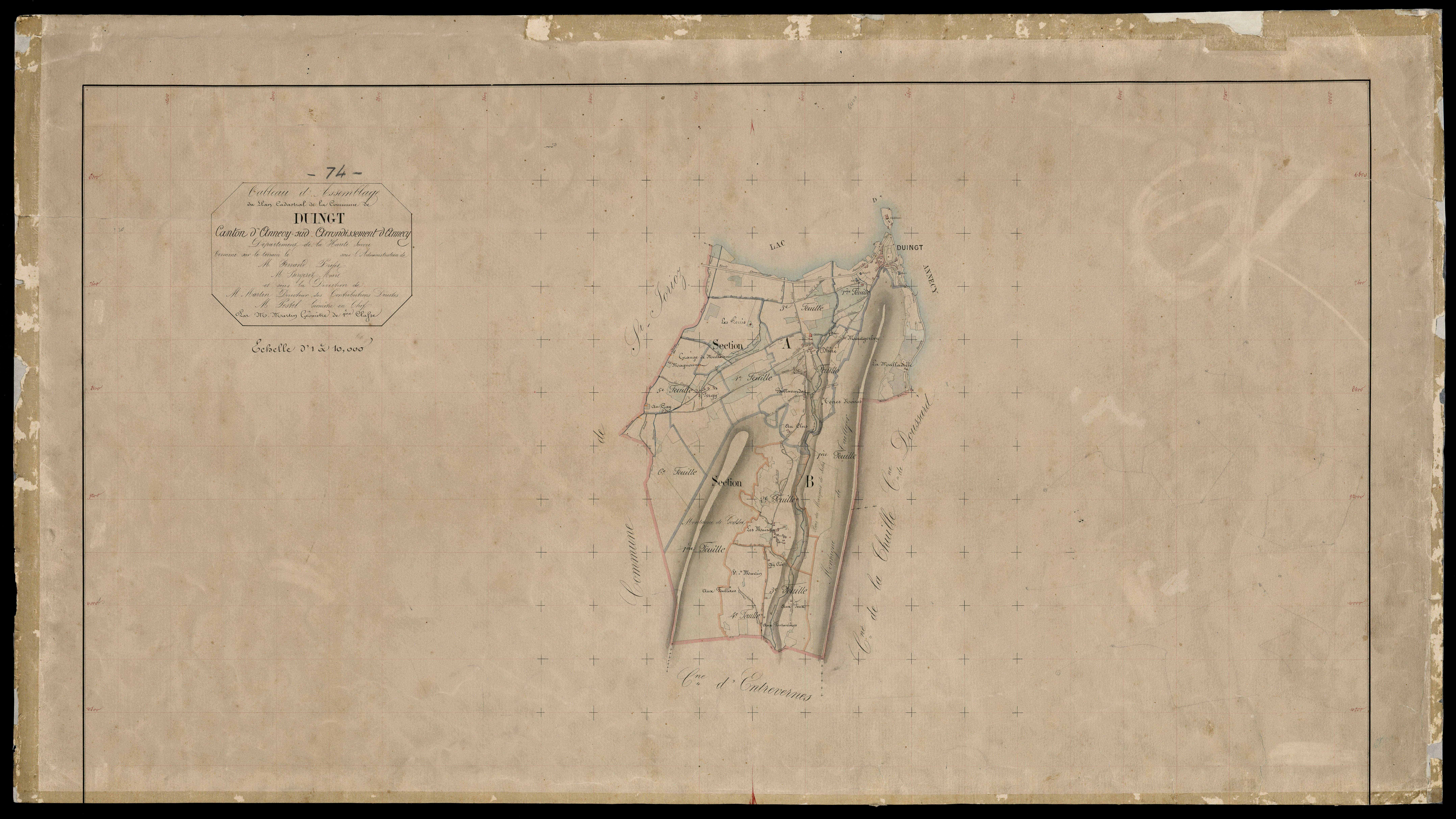 Plan parcellaire - 1865