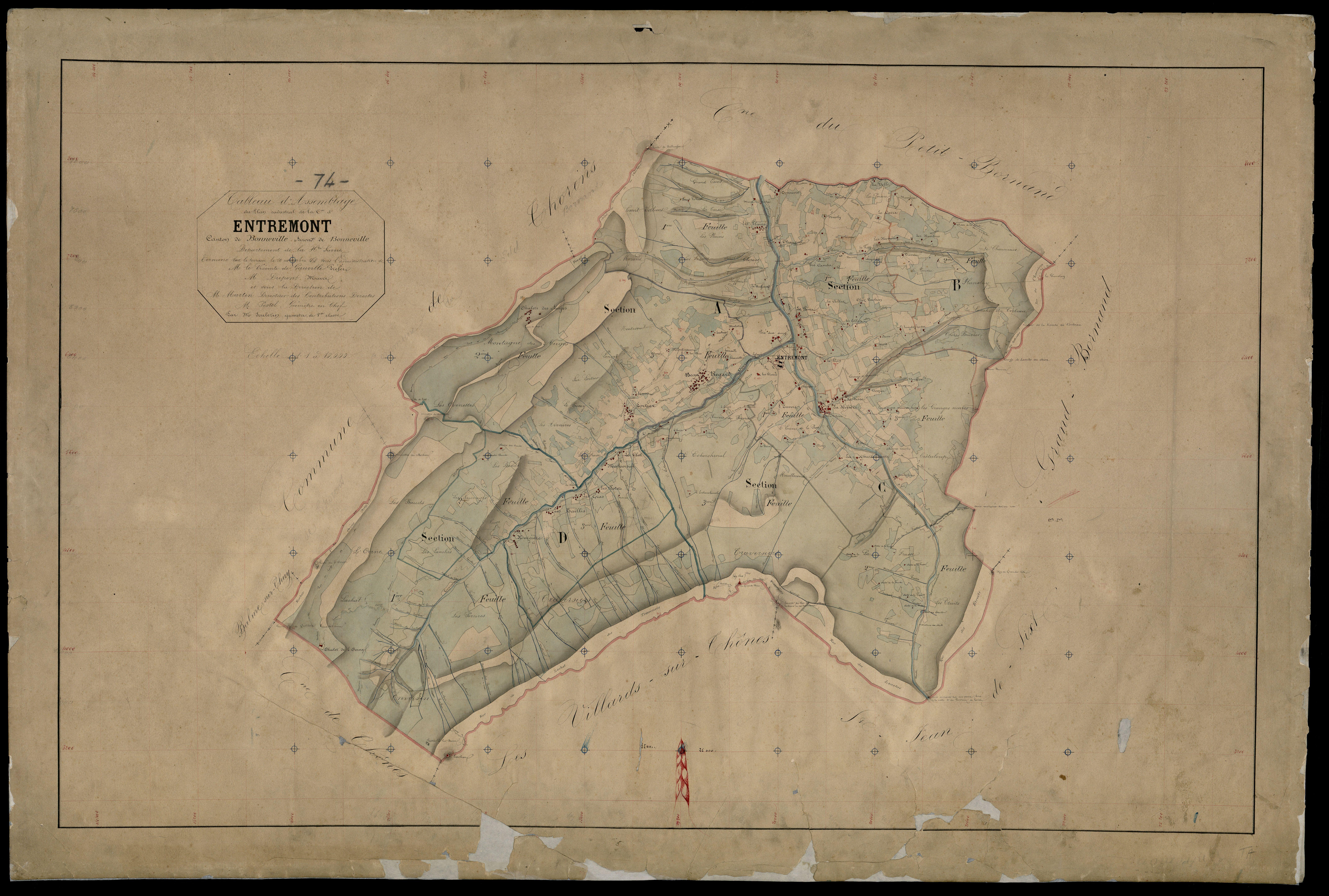 Plan parcellaire - 1868-1869
