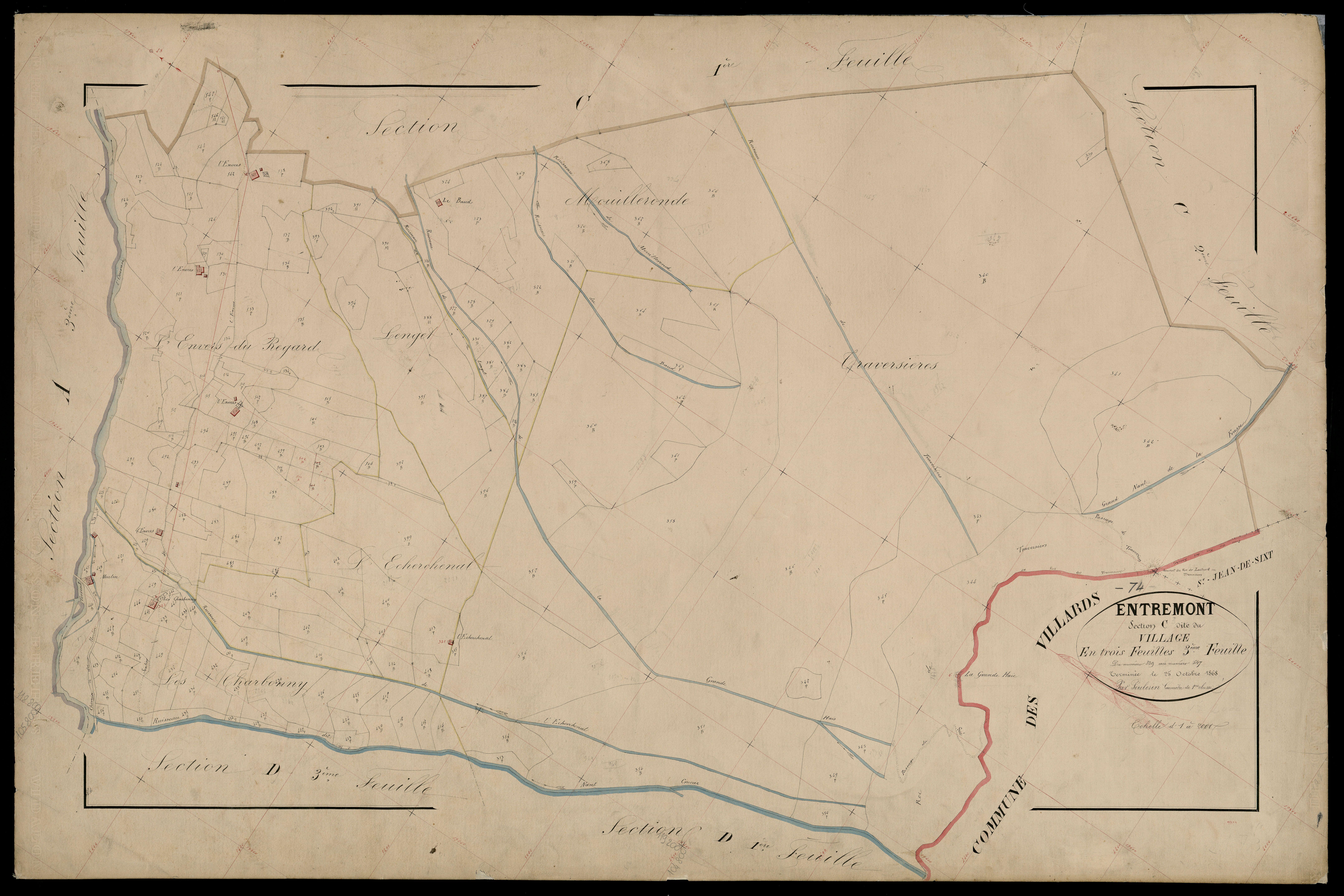 Section D : Norciere - 1868
