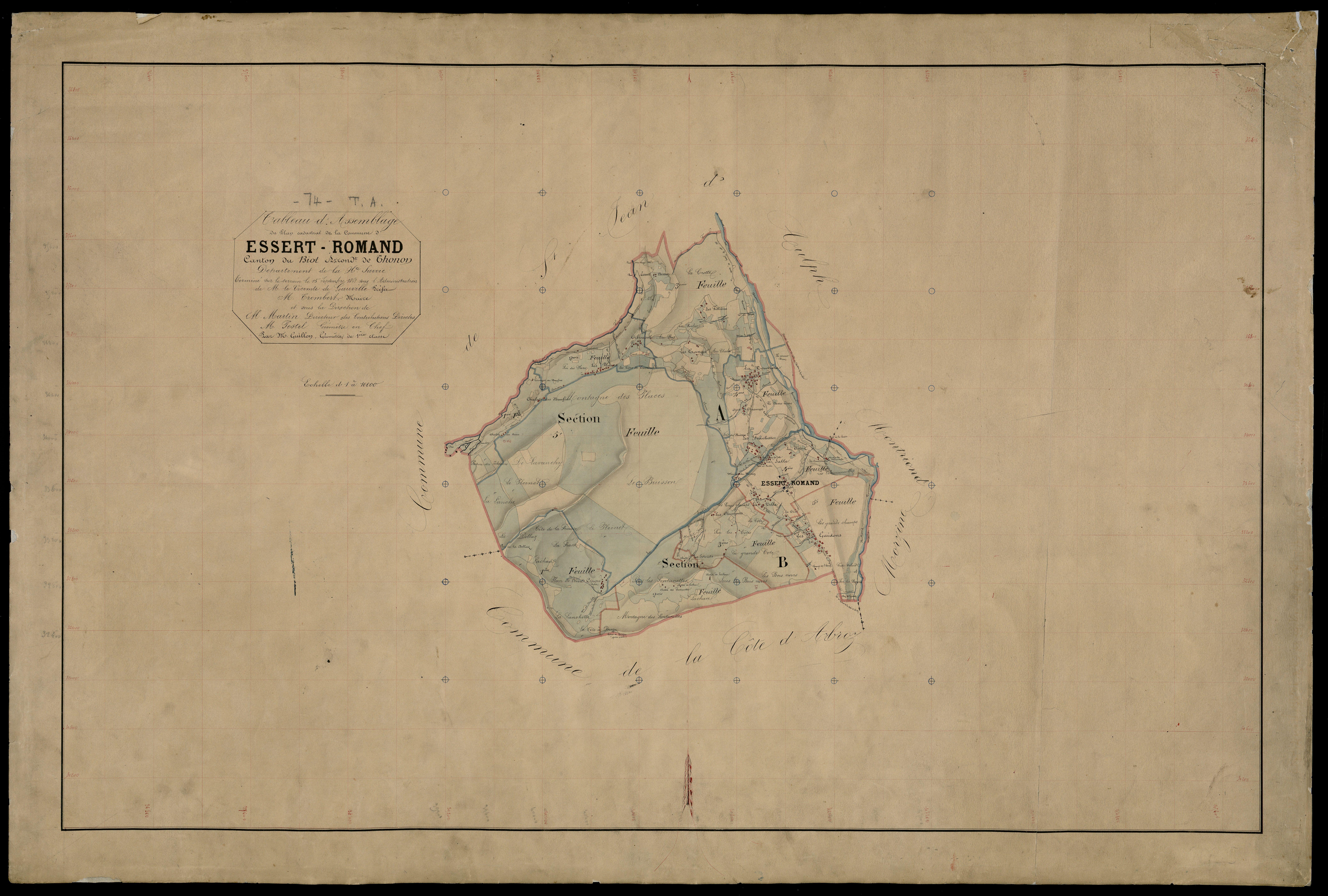 Plan parcellaire - 1868