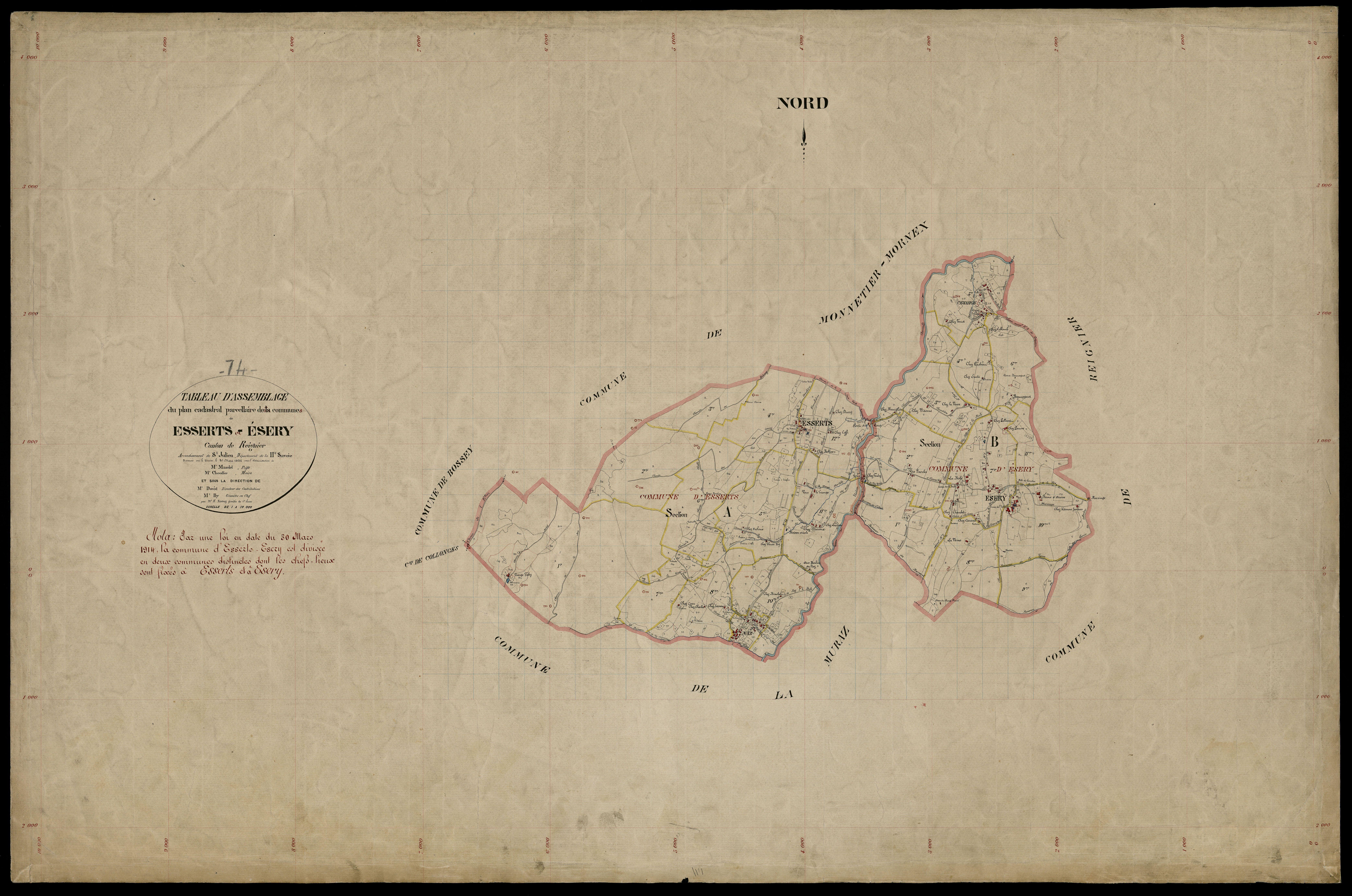 Plan parcellaire - 1895
