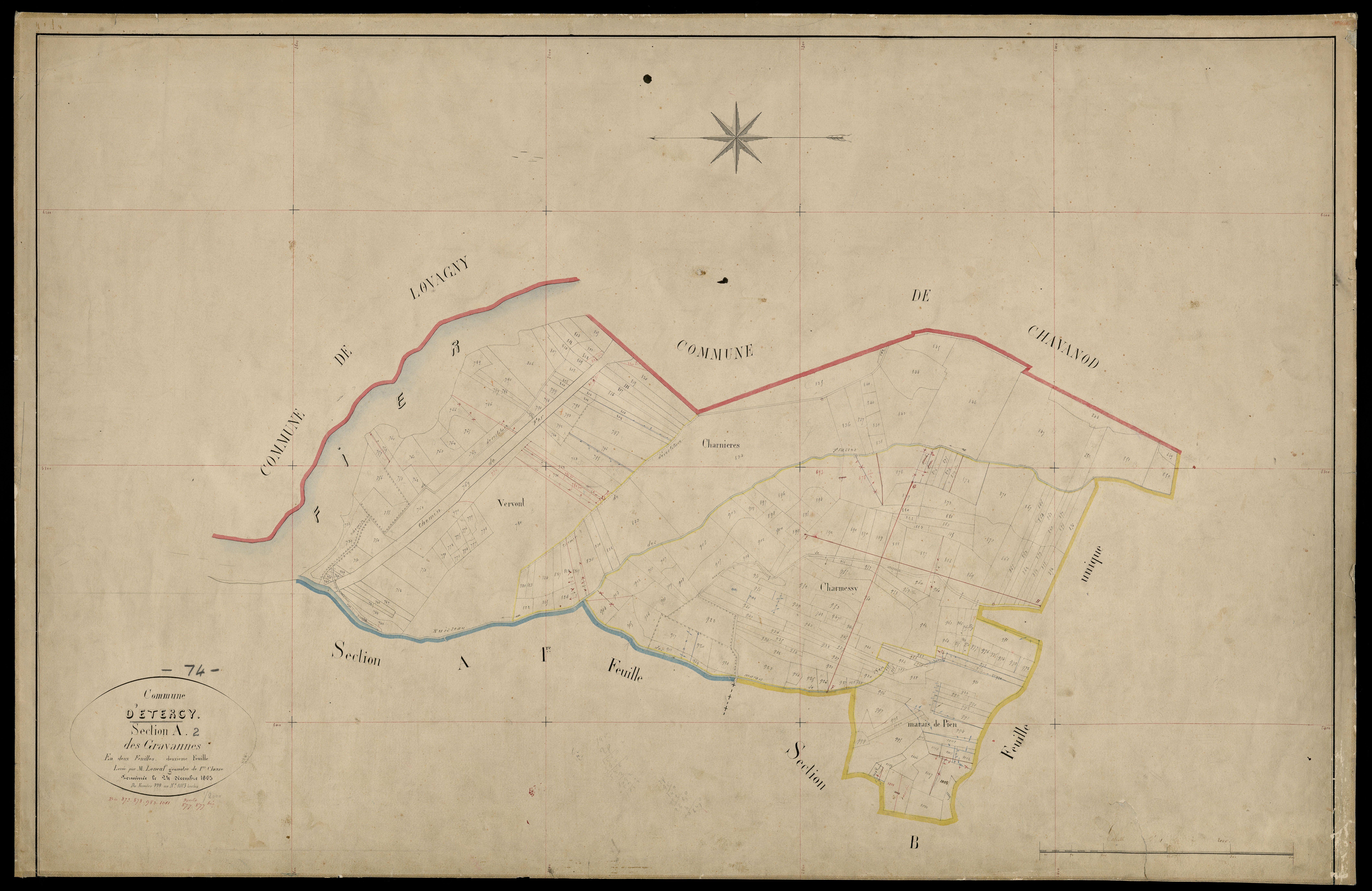 Section B : Crêt-Dieu - 1863