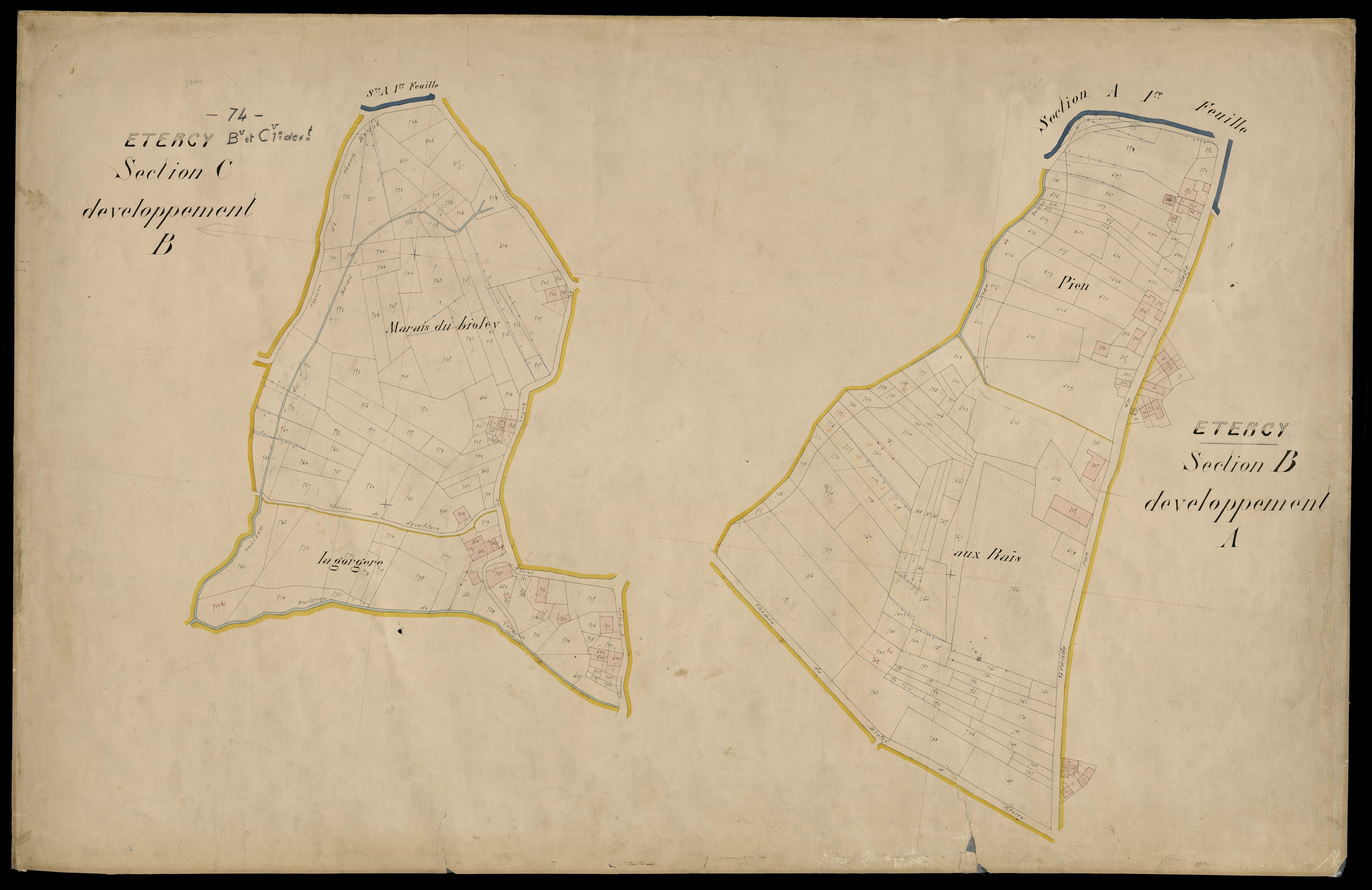 3 P 3 4479 - , parcelles n° 1 à 336 -